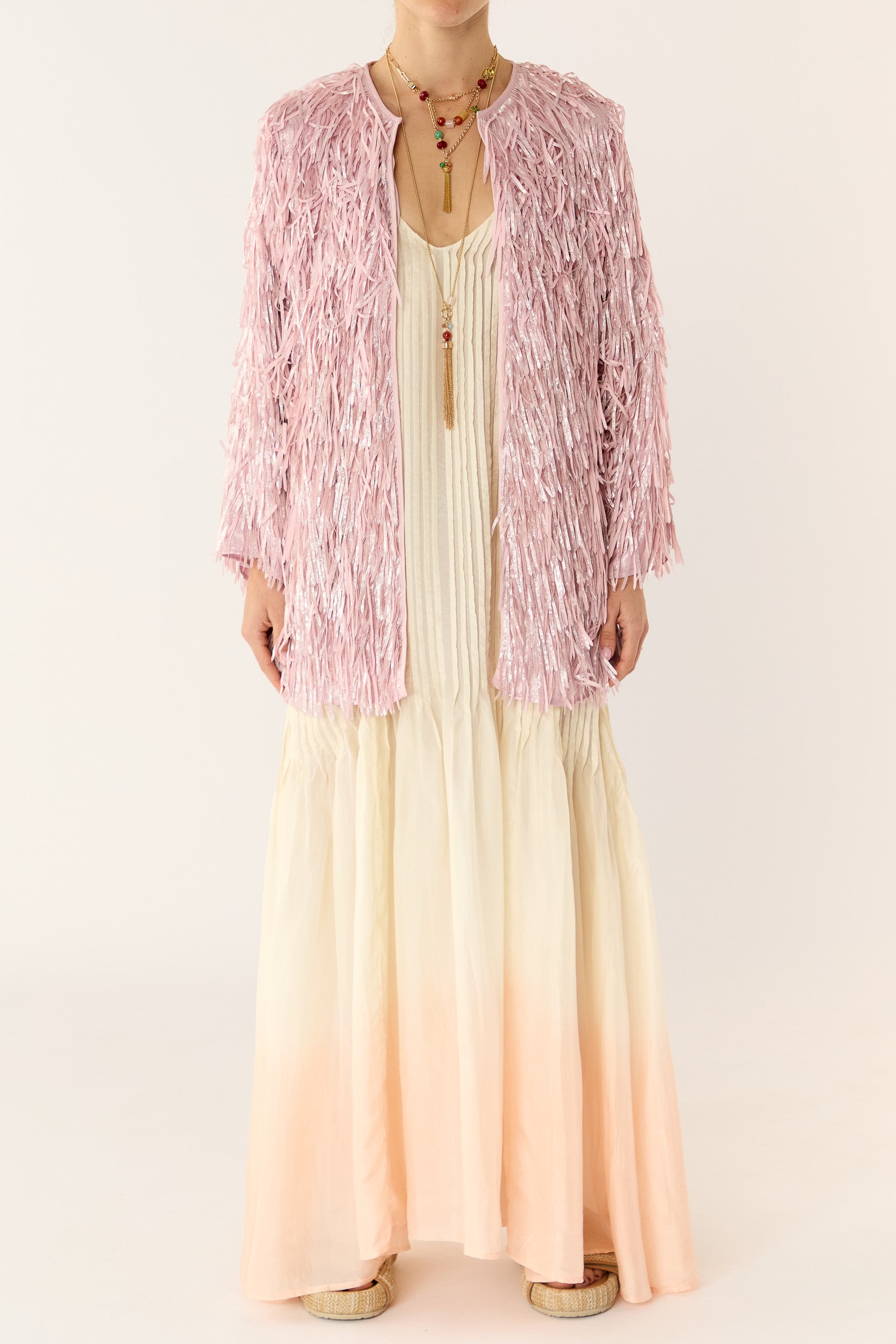 Anna Mae Metallic Tassel Jacket