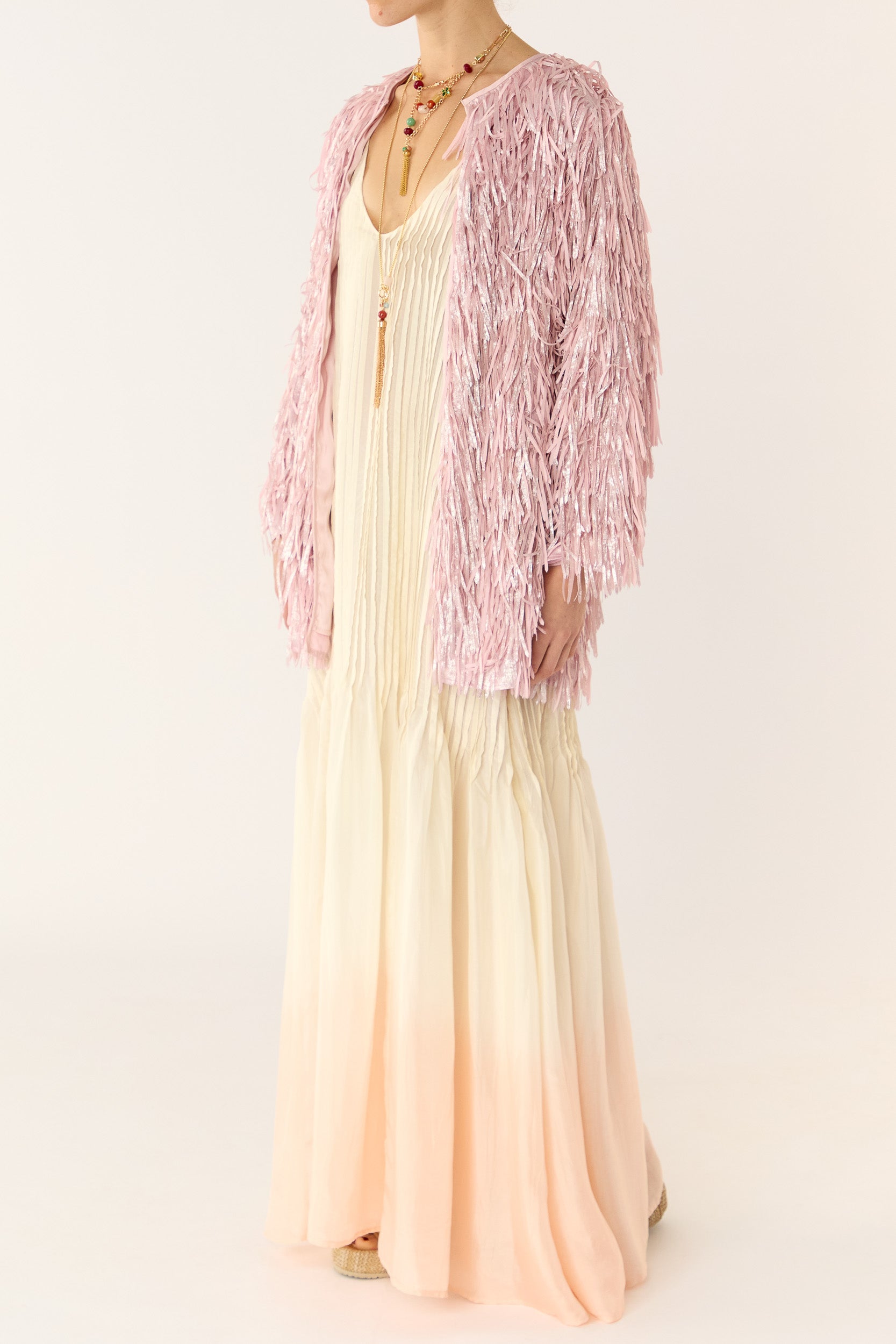 Anna Mae Metallic Tassel Jacket