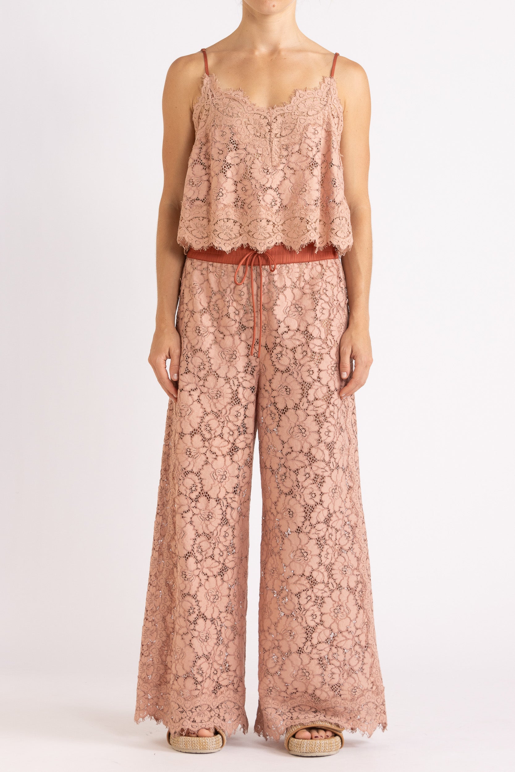 Tilly V Neck Lace Cami