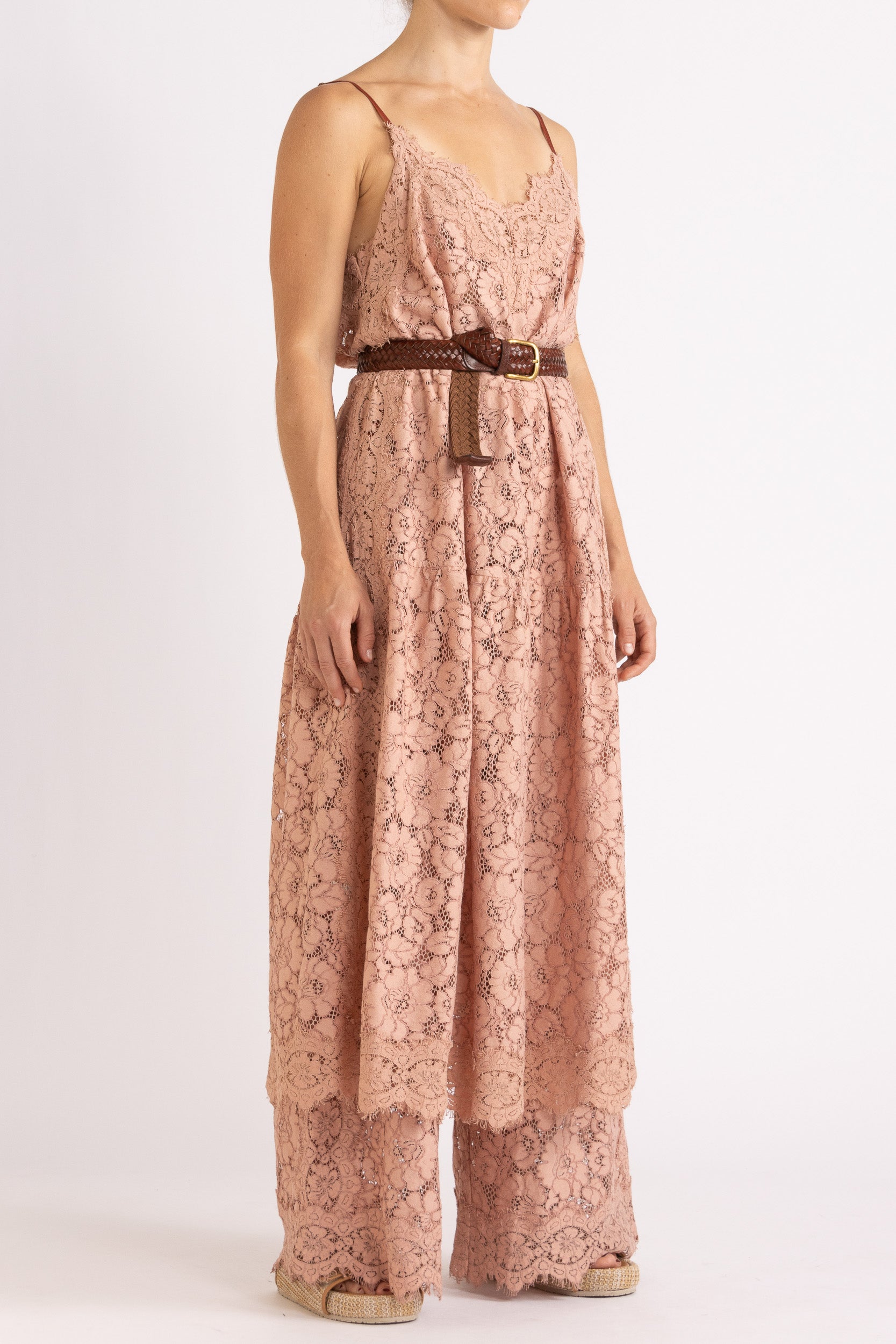 Tilly V Neck Lace Dress