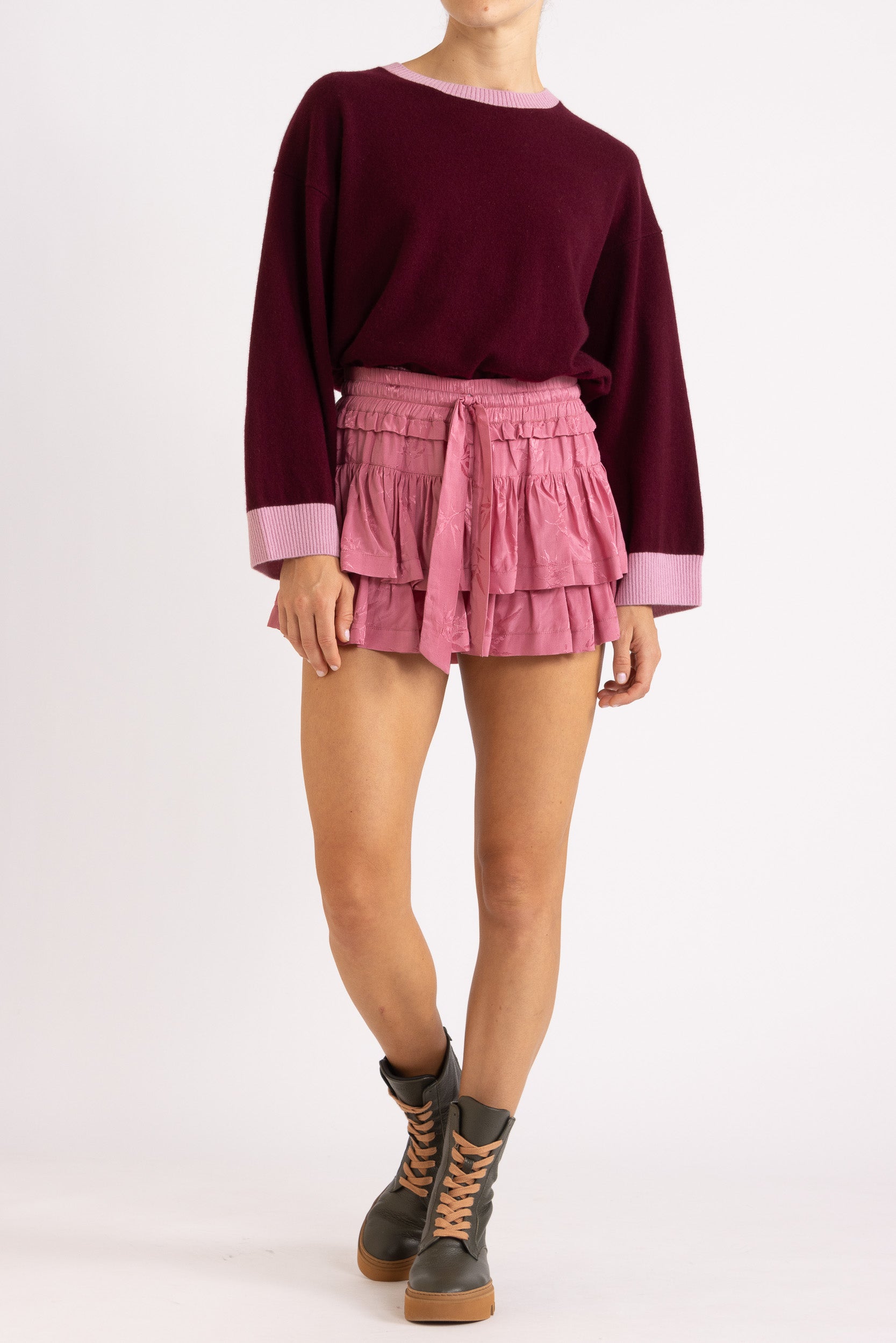 Rue Bamboo Jacquard Frill Short