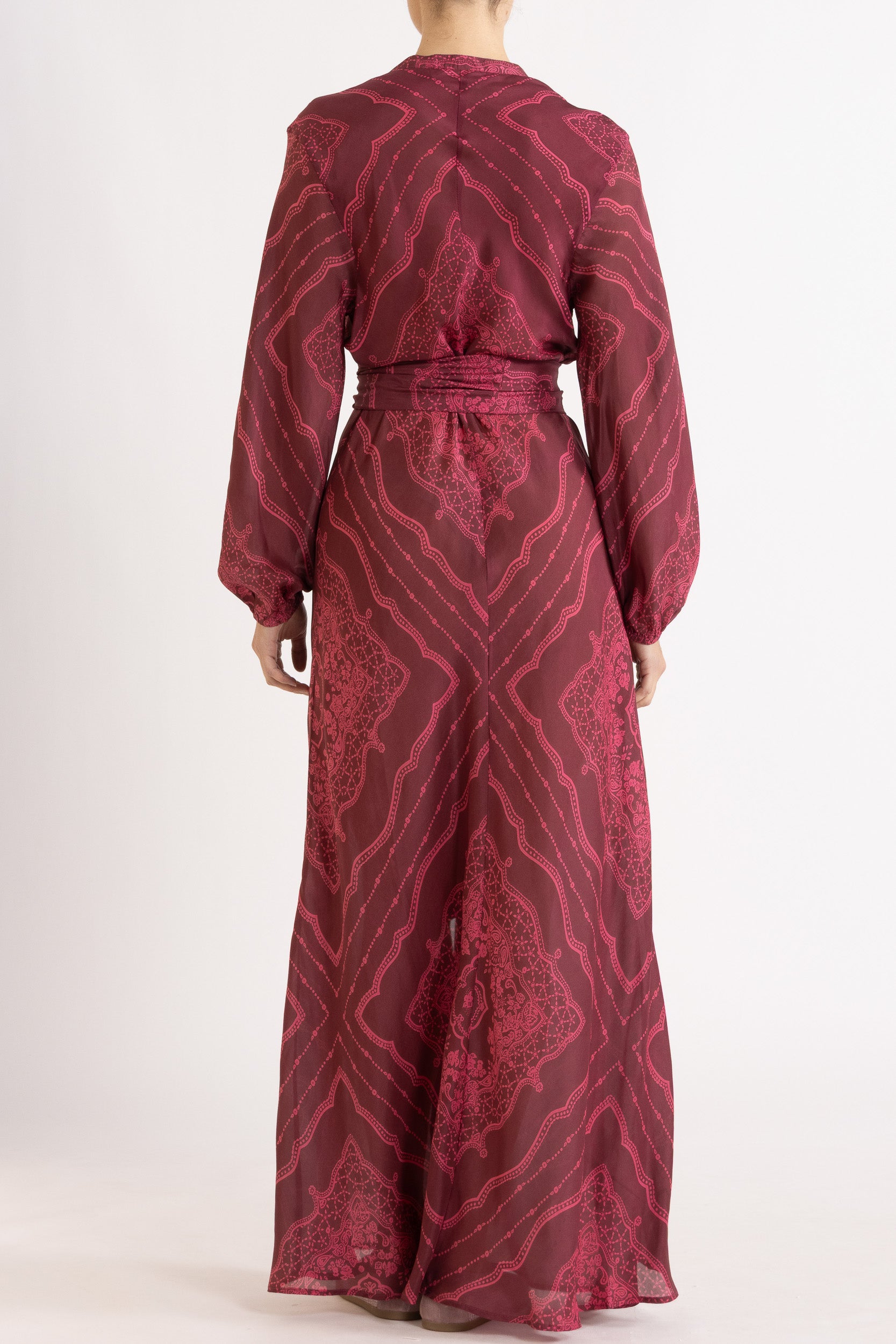 Renee Printed Silk Shirt Dress