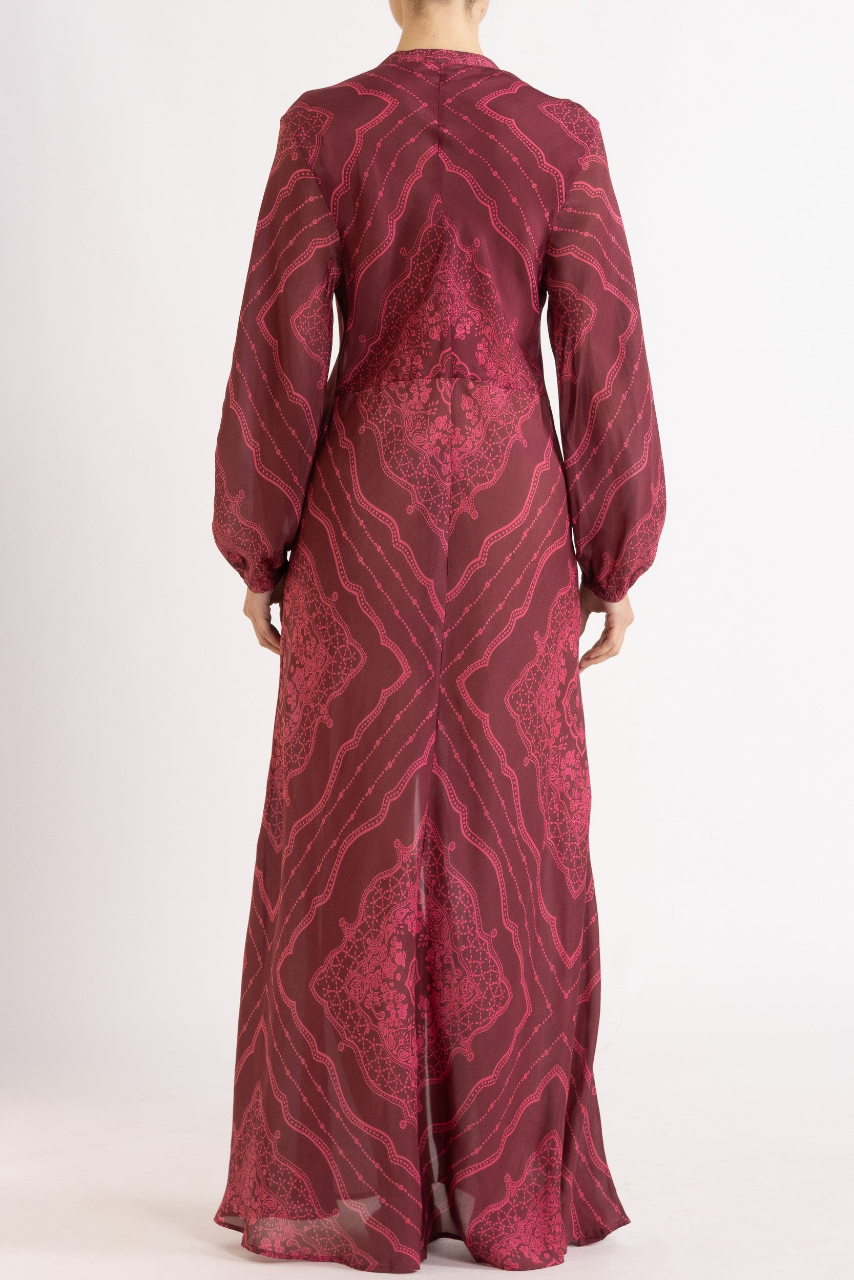 Renee Printed Silk Shirt Dress