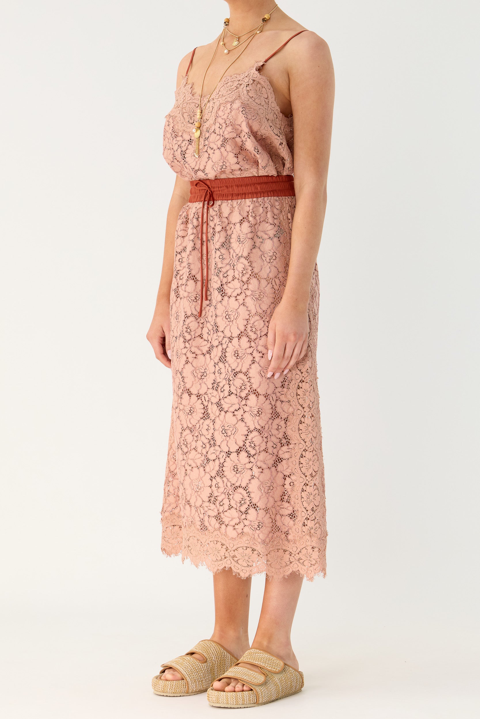 Tilly V Neck Lace Cami