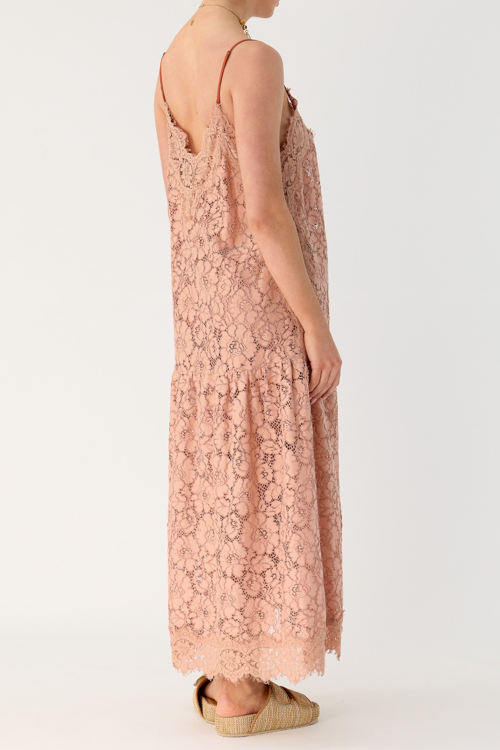 Tilly V Neck Lace Dress