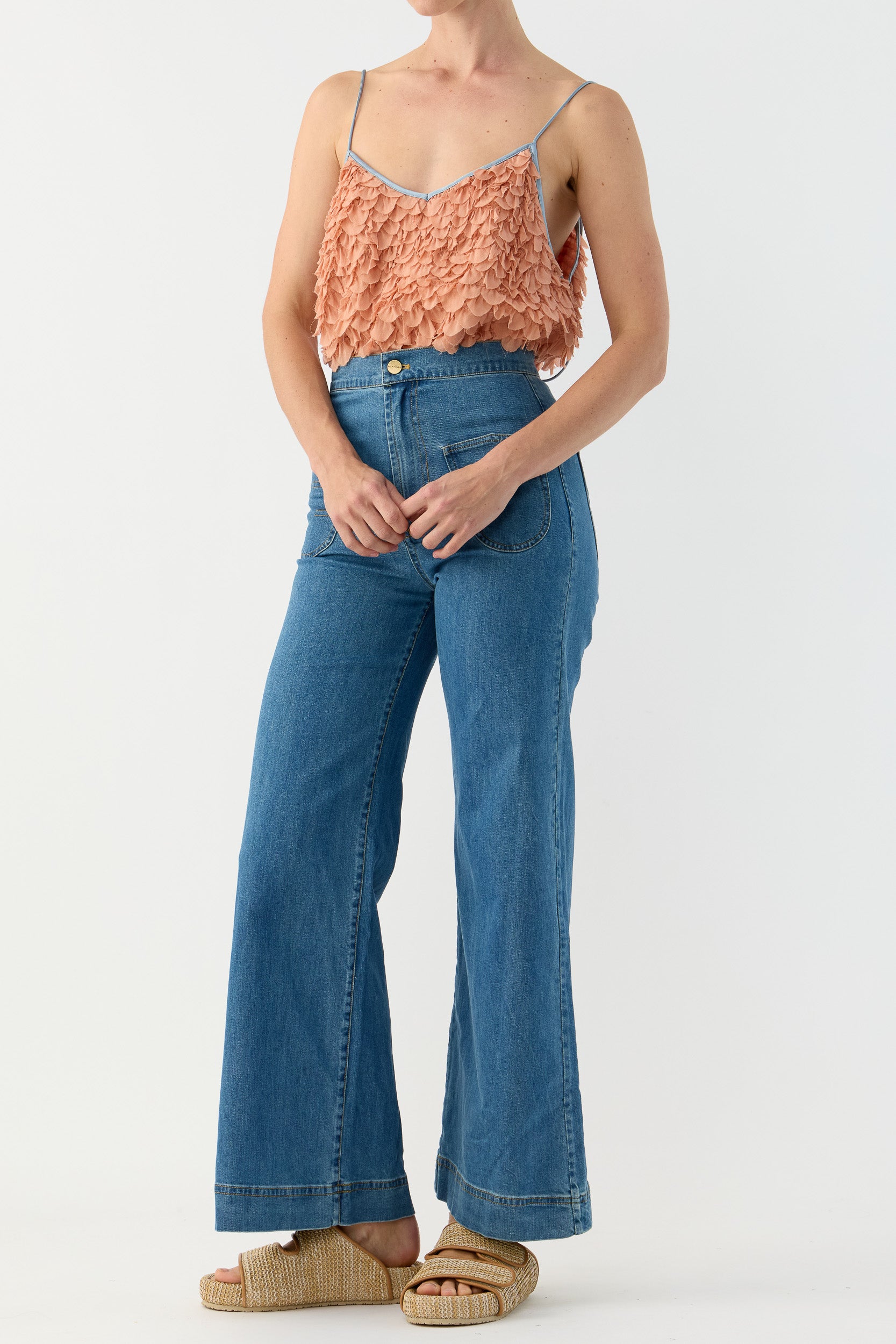 Addie Scalloped Chiffon Cami