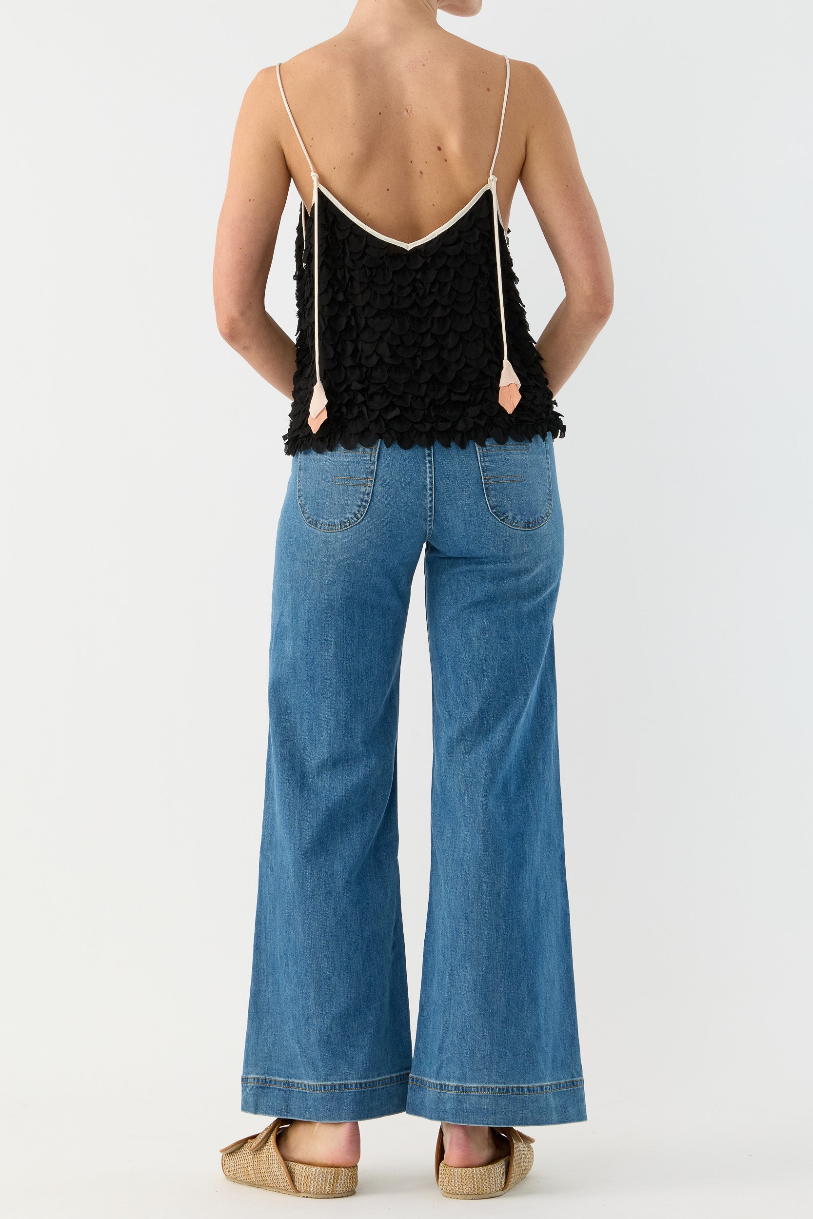 Addie Scalloped Chiffon Cami
