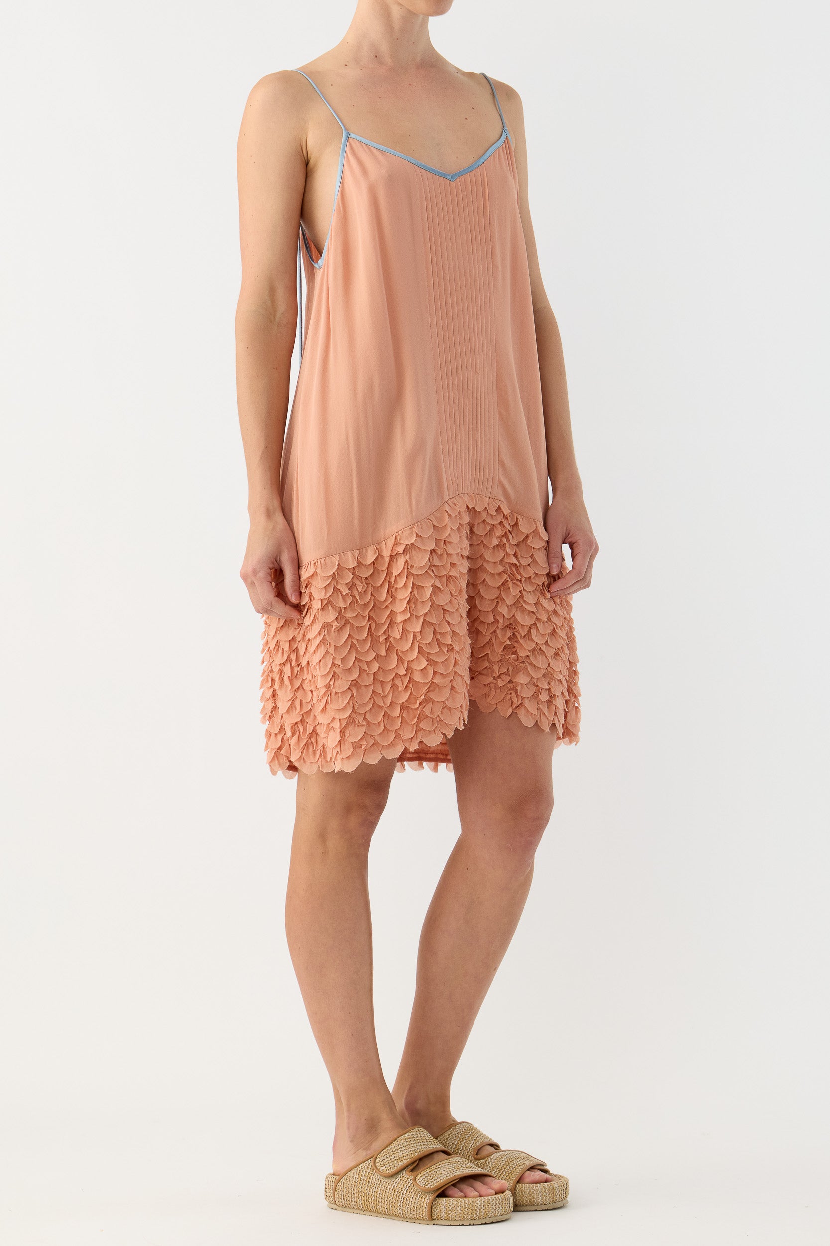 Addie Scalloped Chiffon Slip