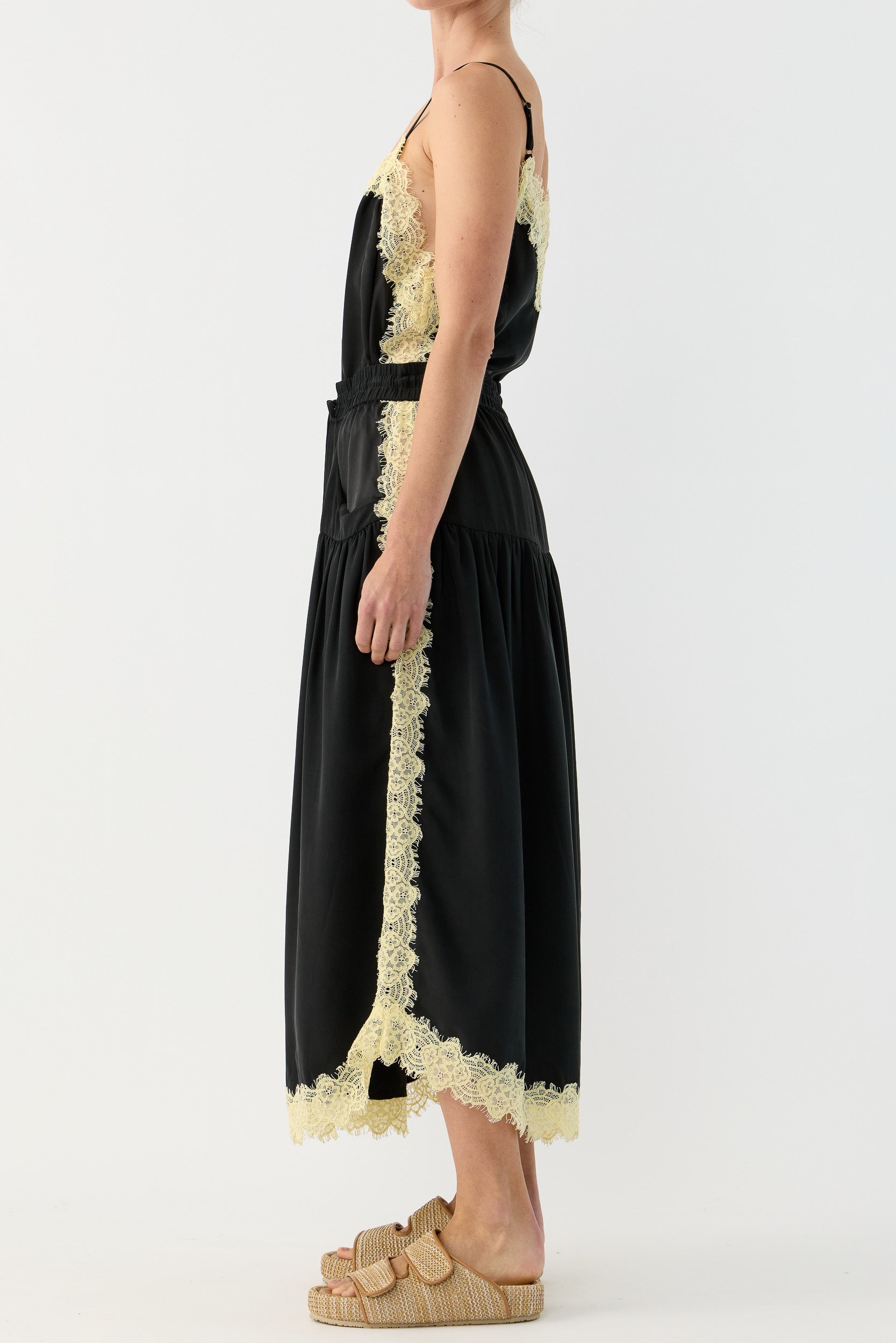 Brodie Silk & Lace Skirt