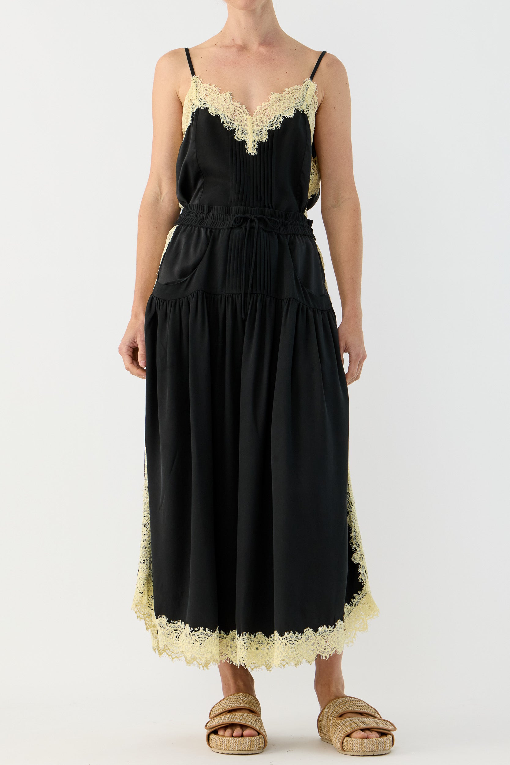 Brodie Silk & Lace Skirt