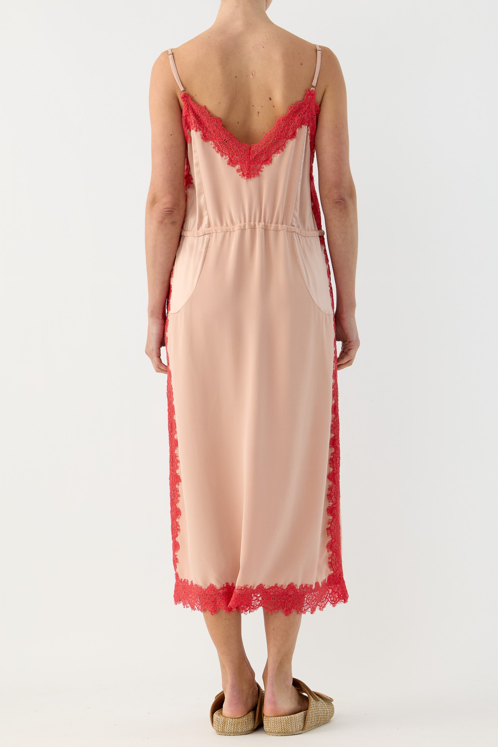 Brodie Silk & Lace Cami Dress