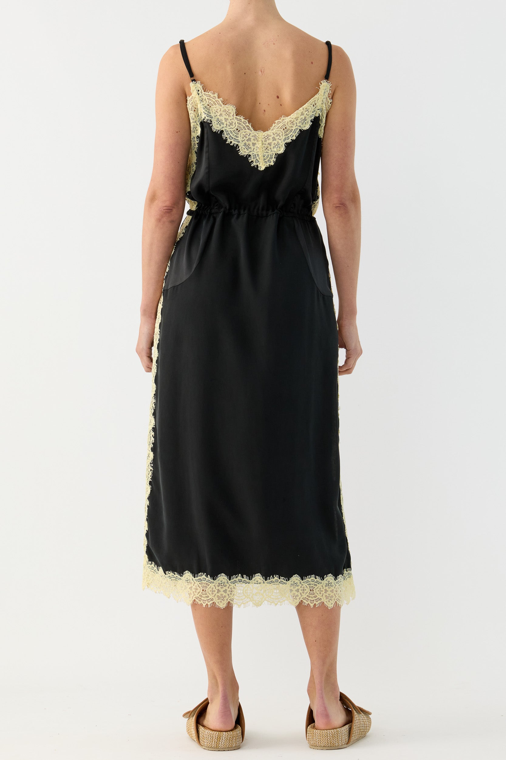 Brodie Silk & Lace Cami Dress