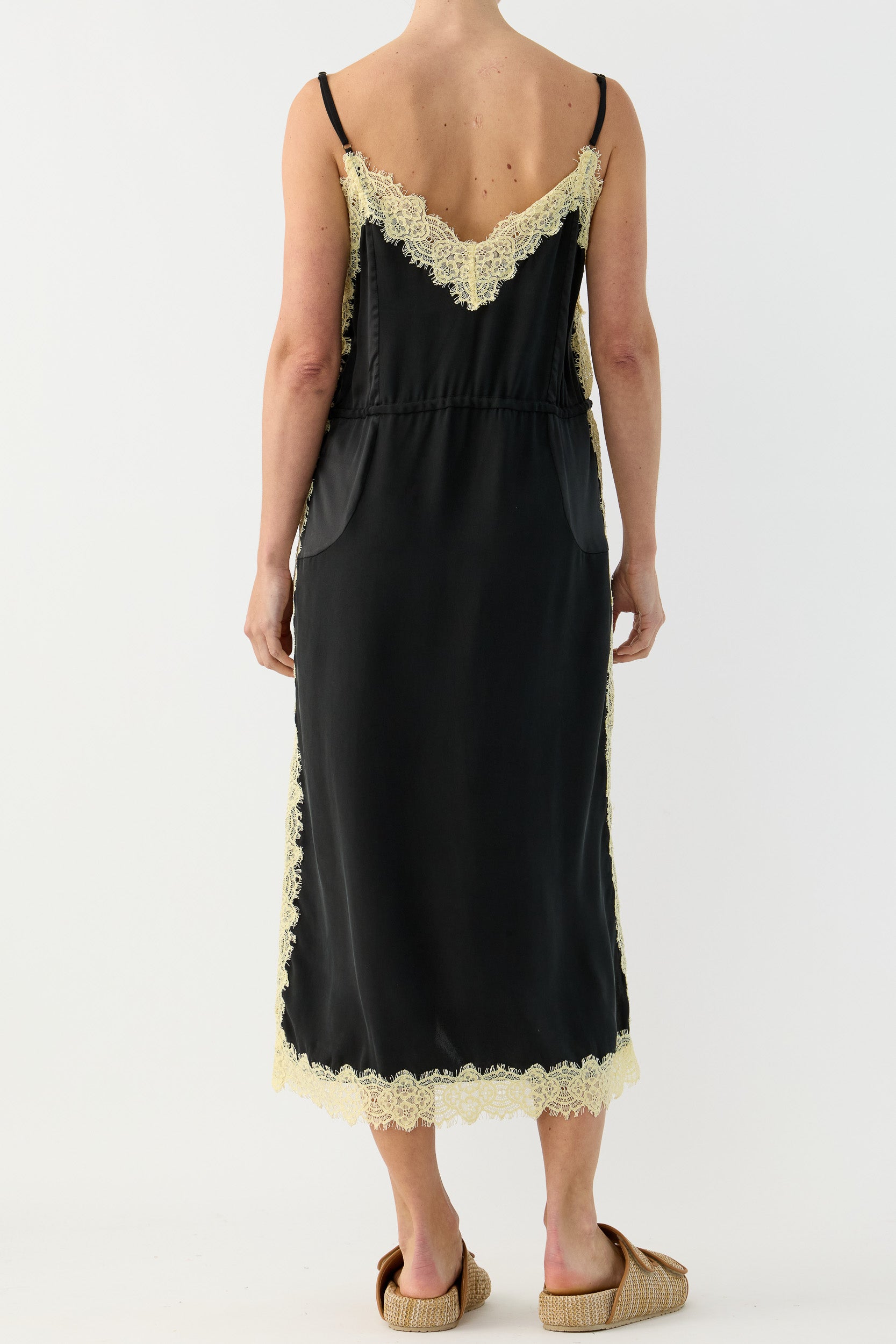 Brodie Silk & Lace Cami Dress