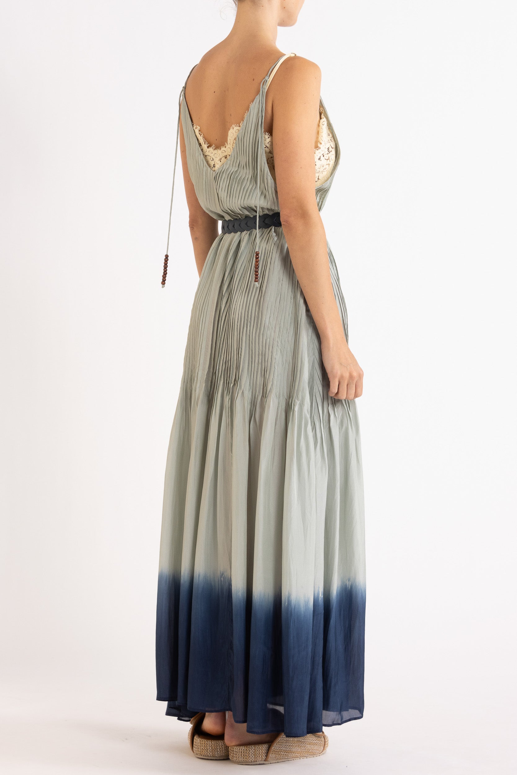 Ottavia Silk Dip-Dye Cami Maxi Dress