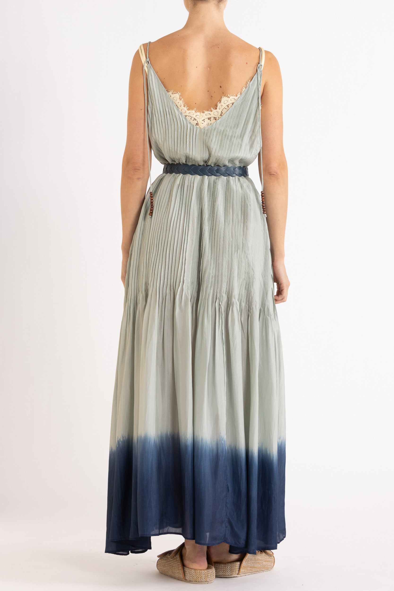 Ottavia Silk Dip-Dye Cami Maxi Dress