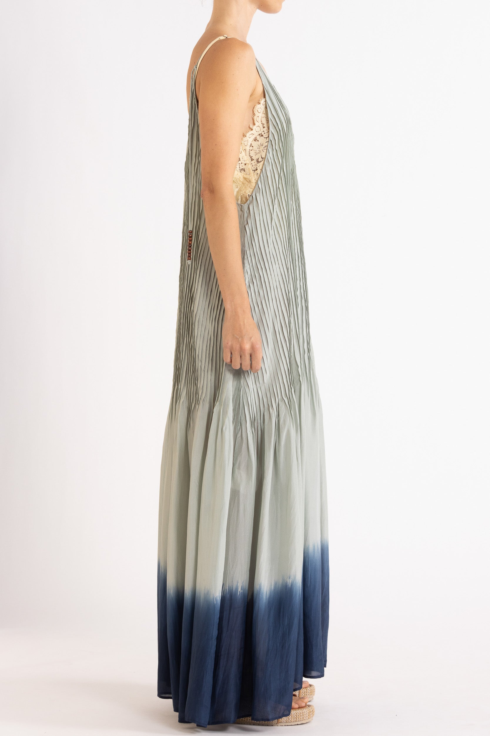 Ottavia Silk Dip-Dye Cami Maxi Dress