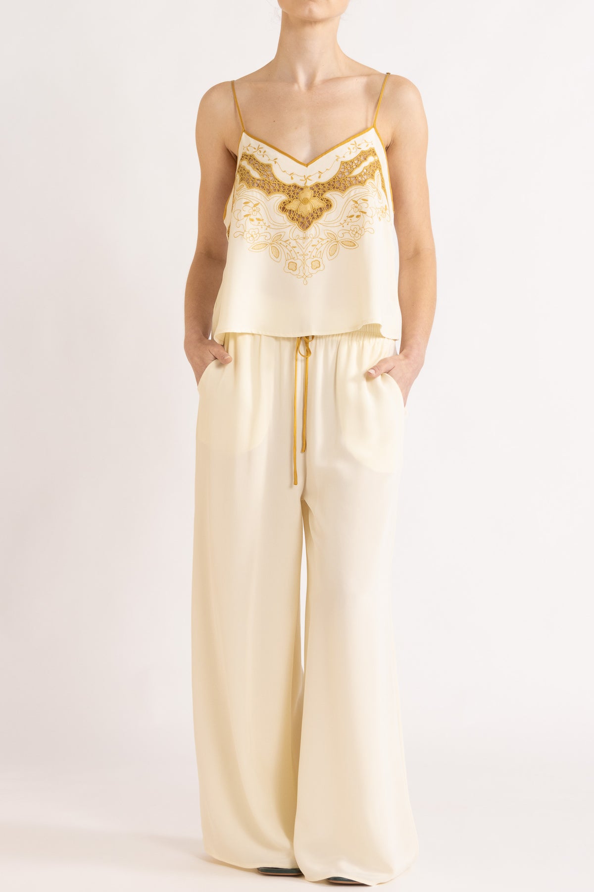 Lina Silk Crepe Pant