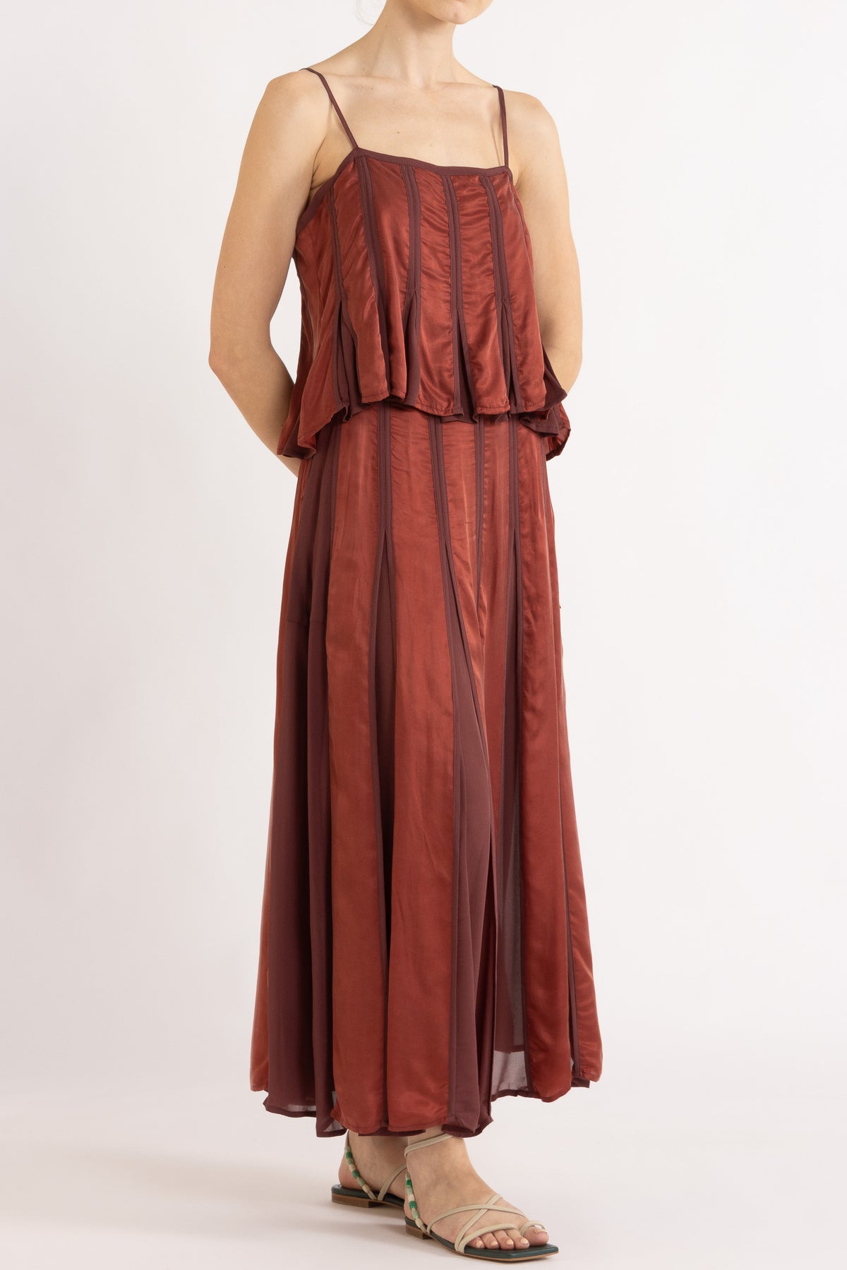 Evara Box Pleat Skirt