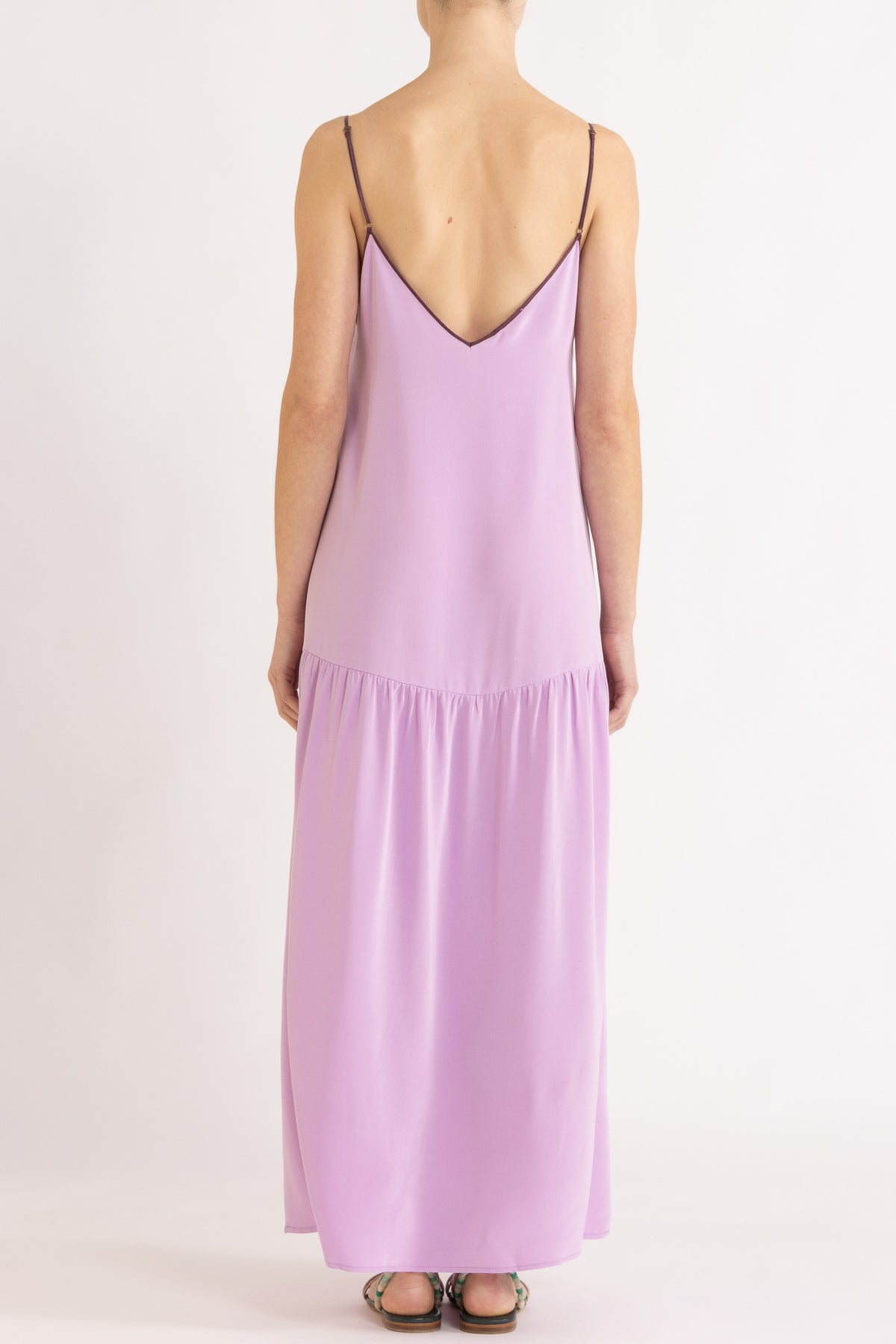 Lina Silk Crepe Cami Dress