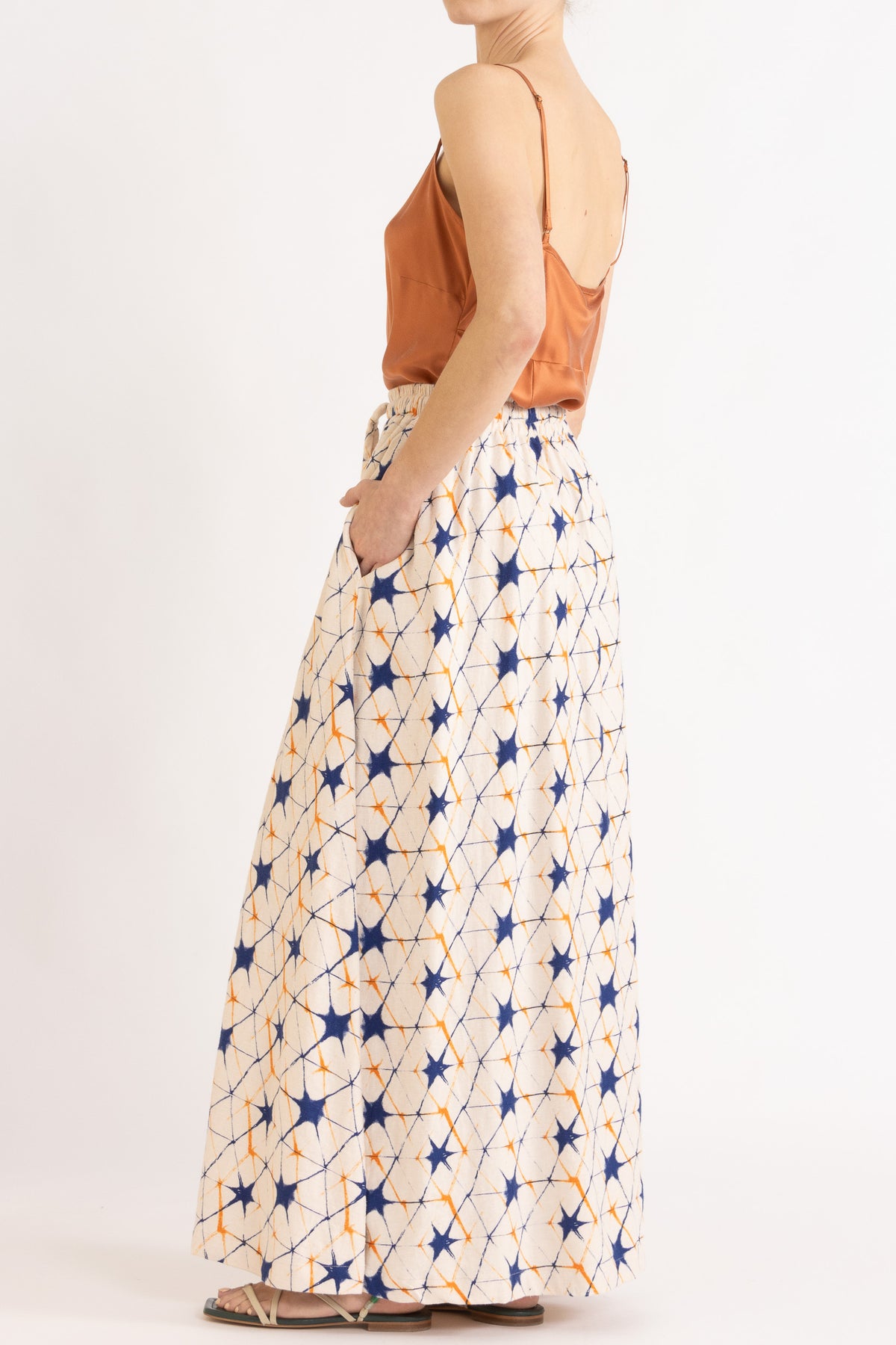 Kaleidoscope Organic Hemp Maxi Skirt