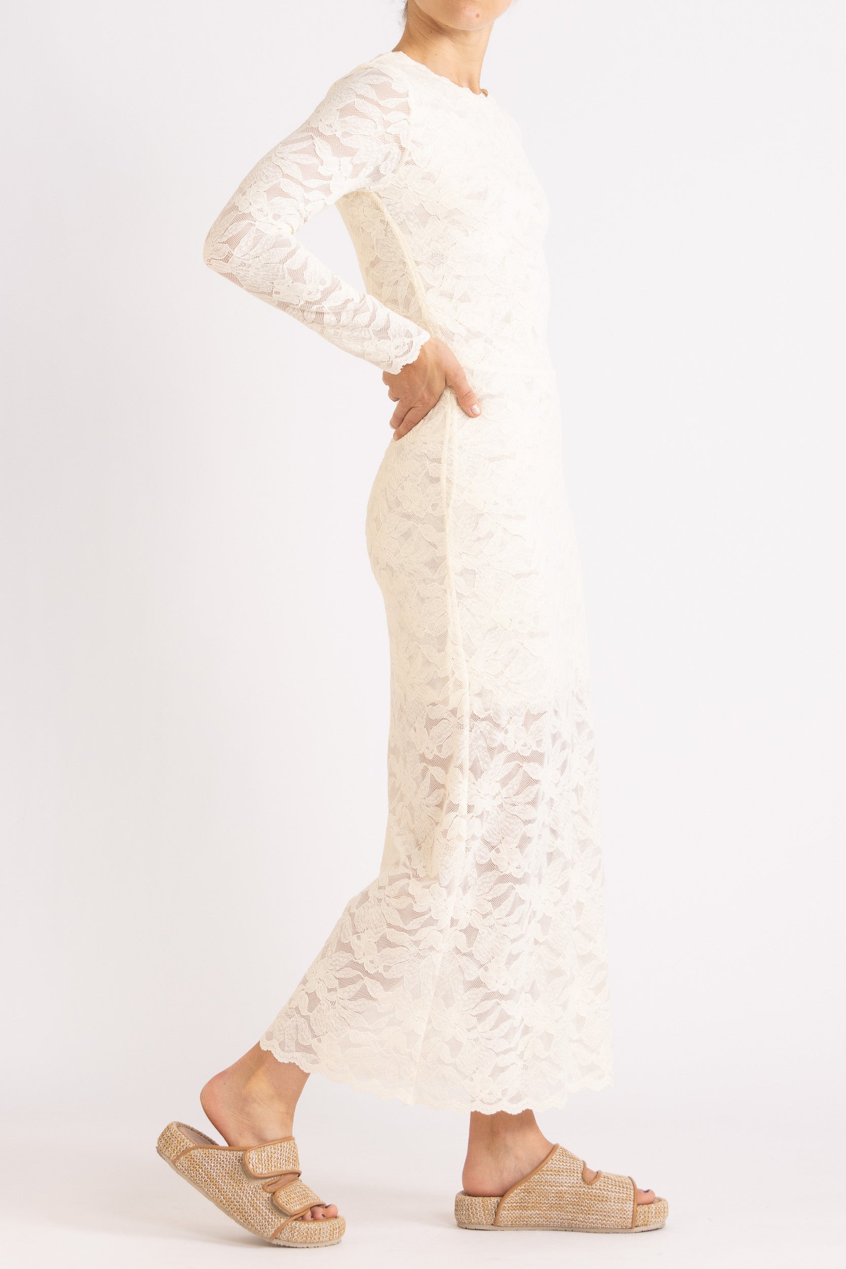 Erika Lace Long Sleeve Dress