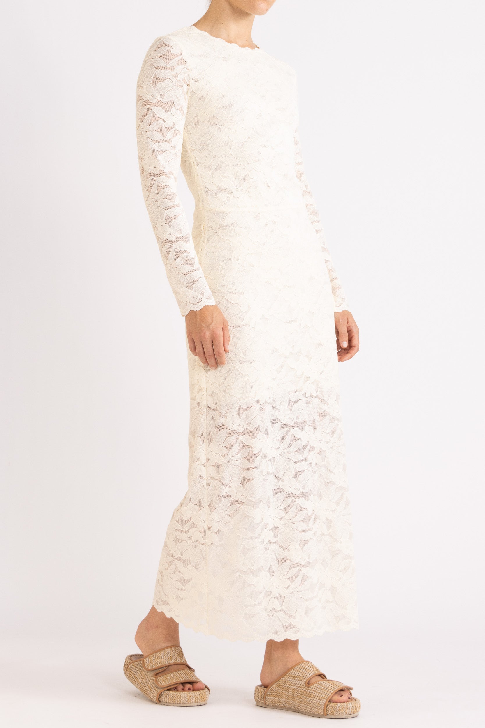 Erika Lace Long Sleeve Dress