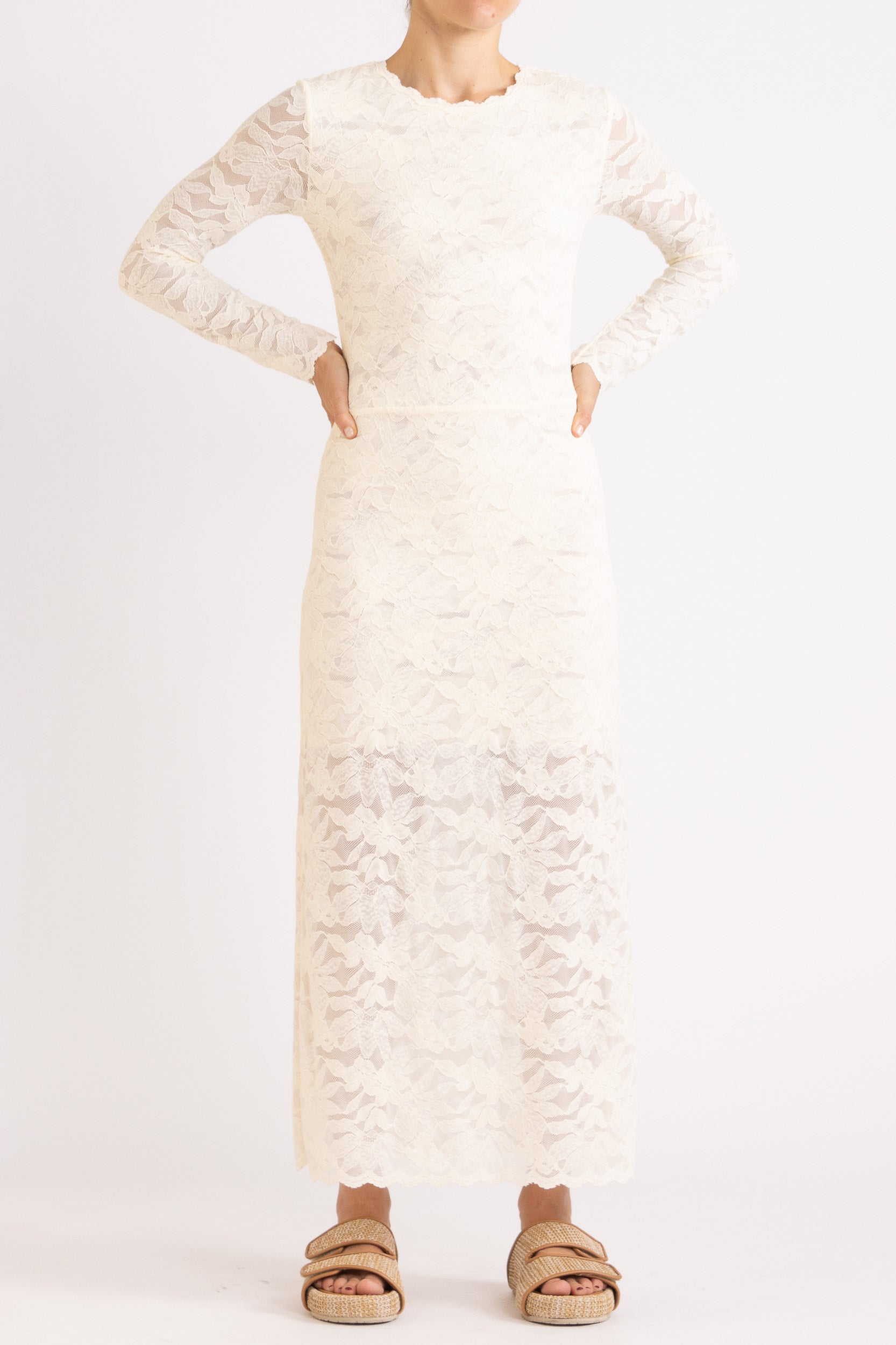 Erika Lace Long Sleeve Dress