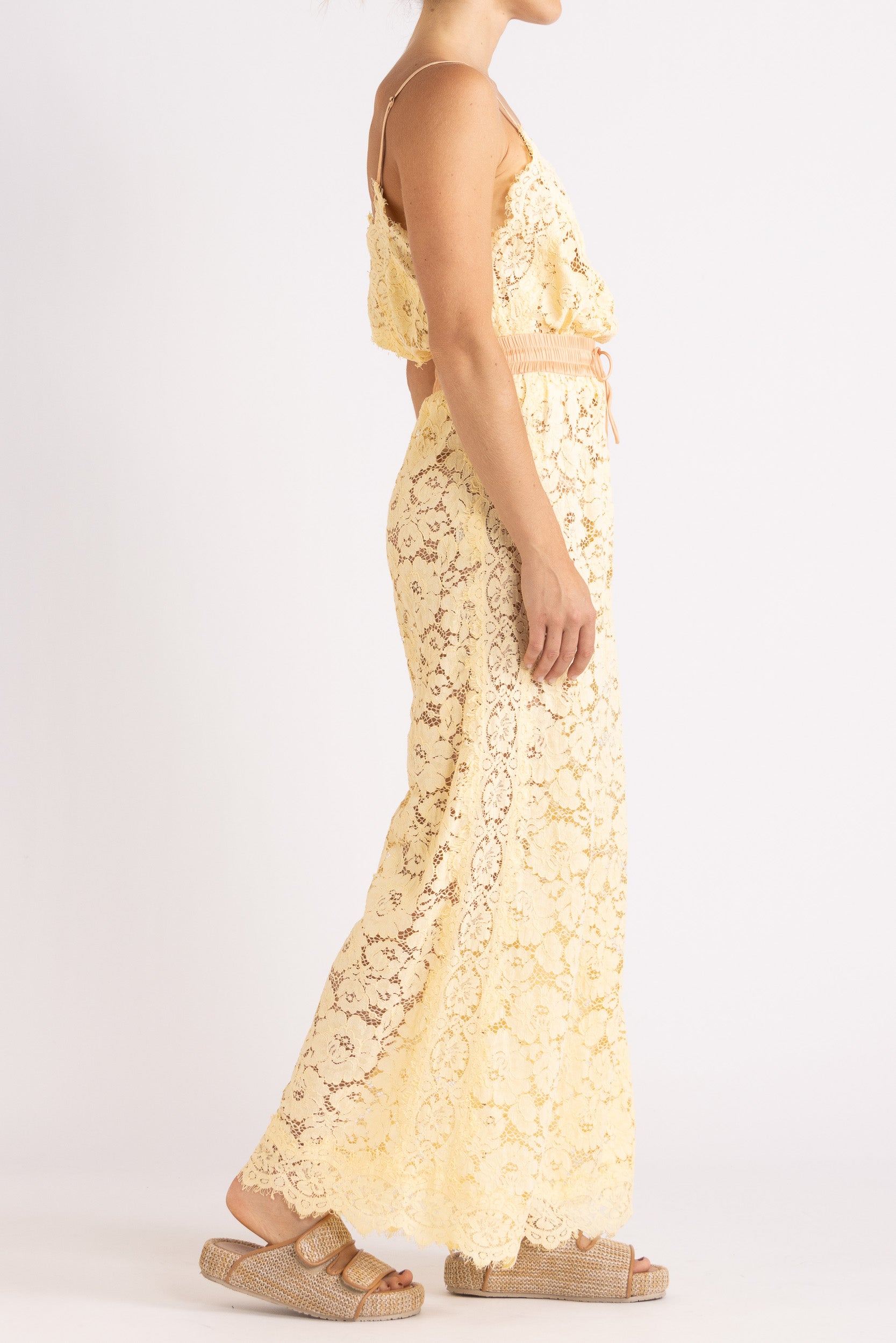 Tilly Wide Leg Lace Pant