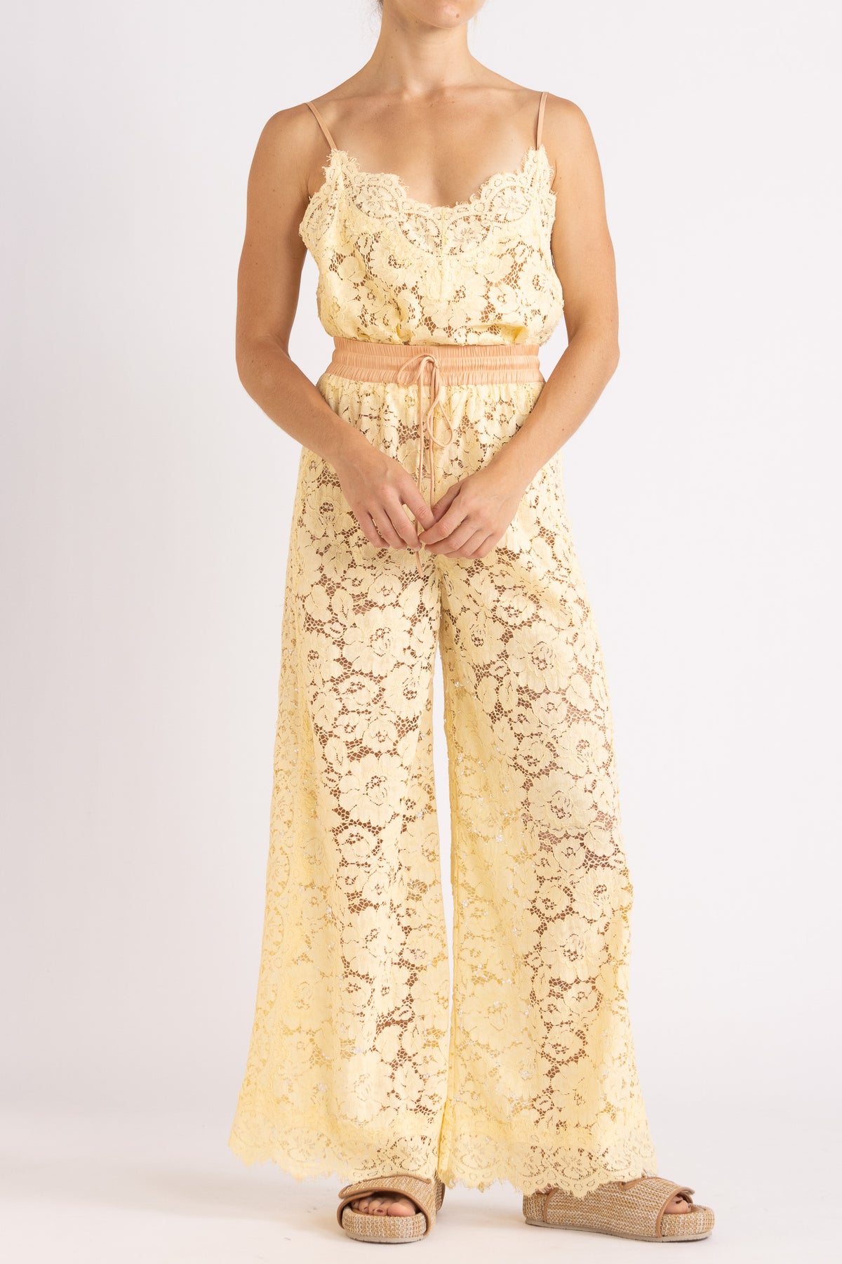Tilly Wide Leg Lace Pant