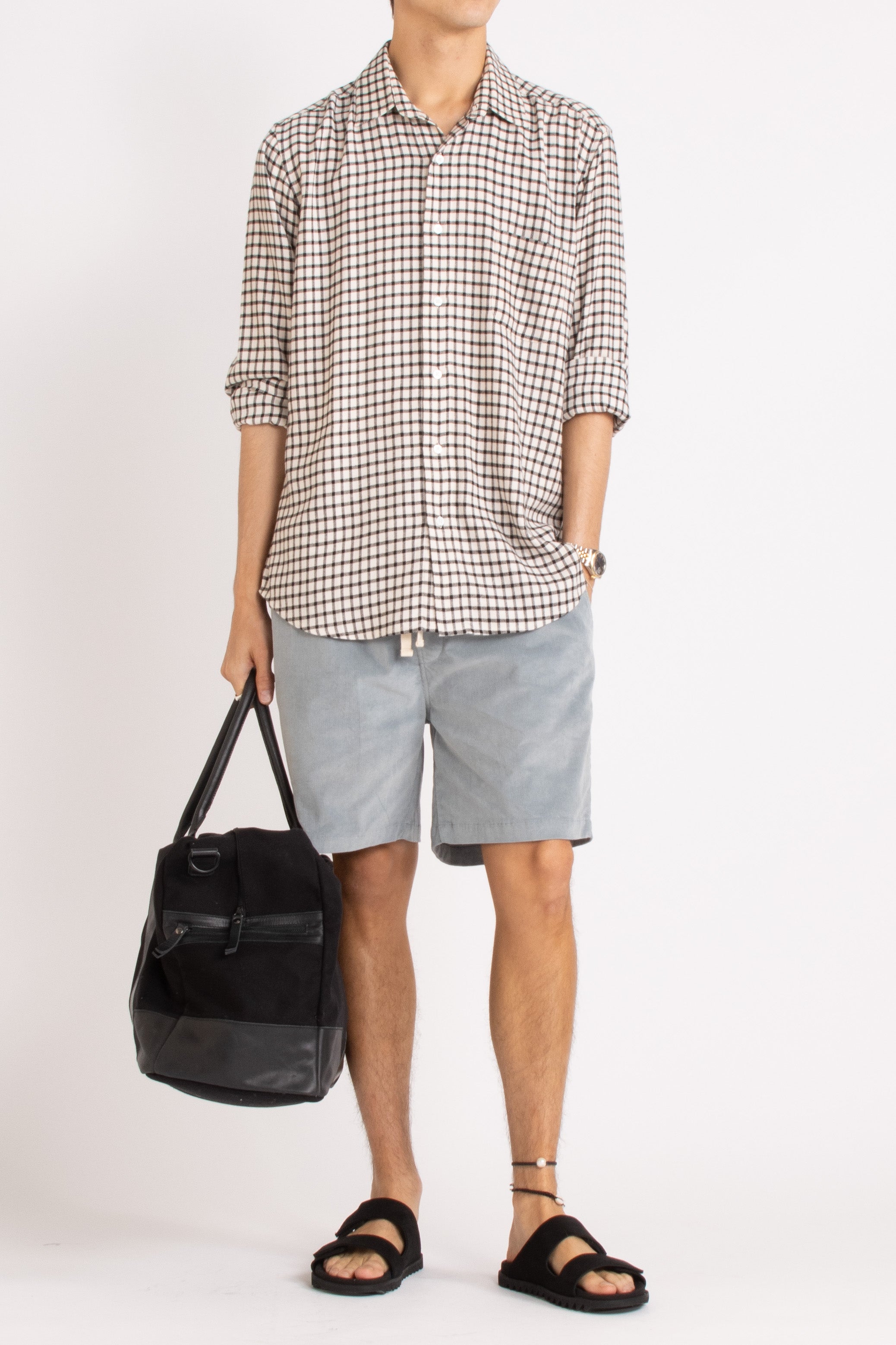 Ensemble - Maison Shirt, Rowan Short, Jagger Slide & Hunter Duffle