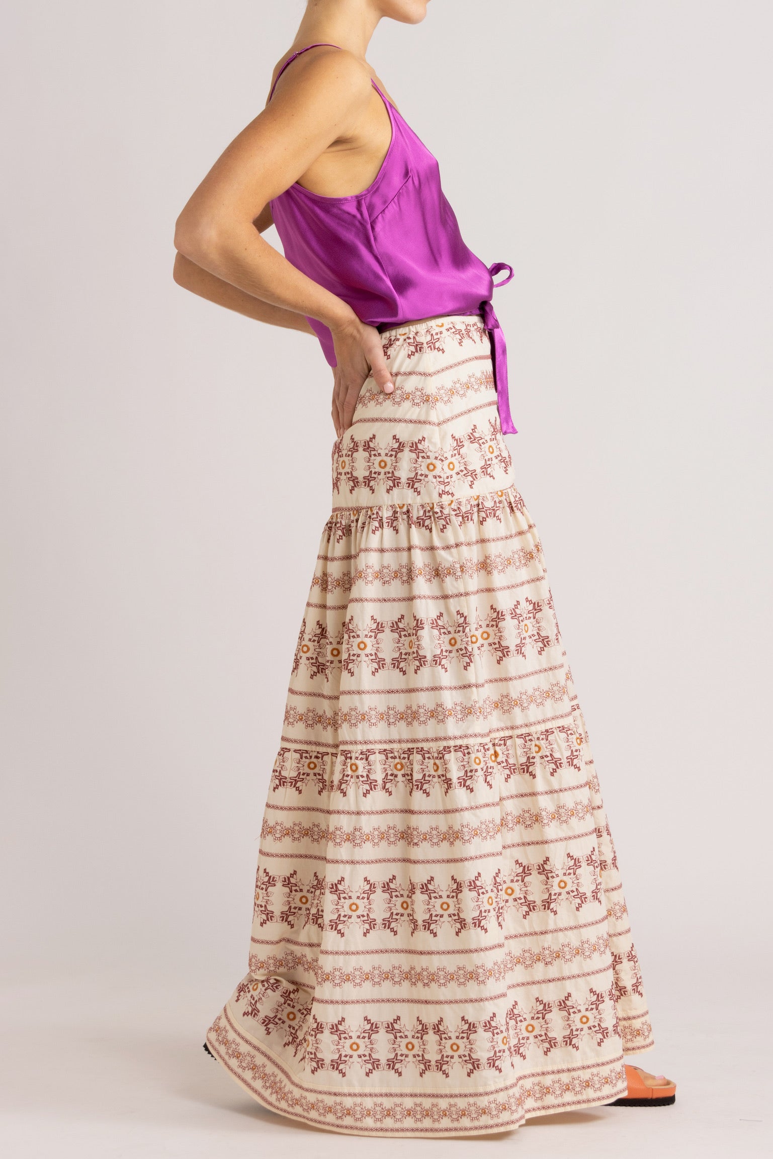 Ensemble - Lottie Cami, Anouk Maxi Skirt & Hawn Slide