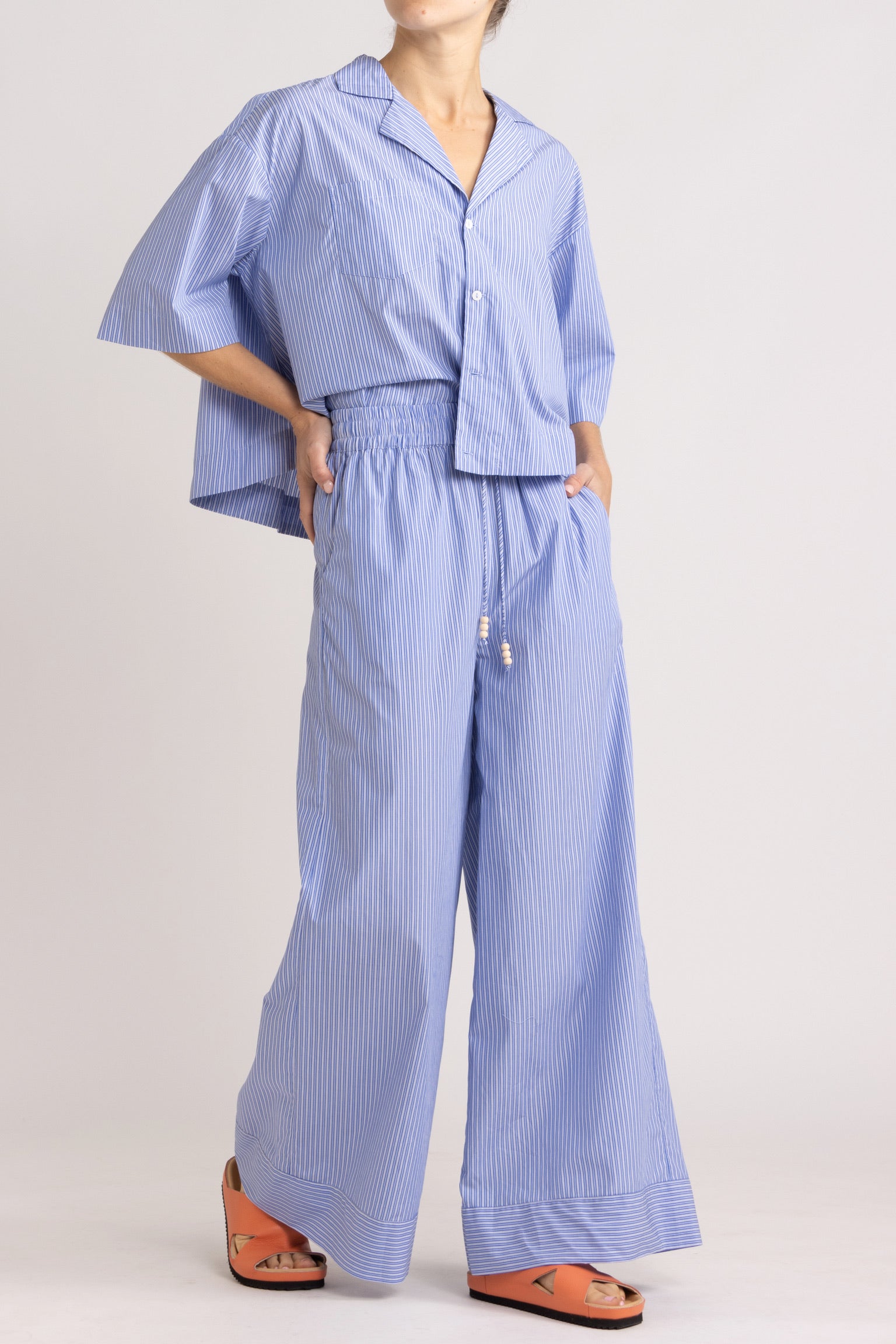 Ensemble - Jemima Crop Shirt, Jemima Pant & Hawn Slide