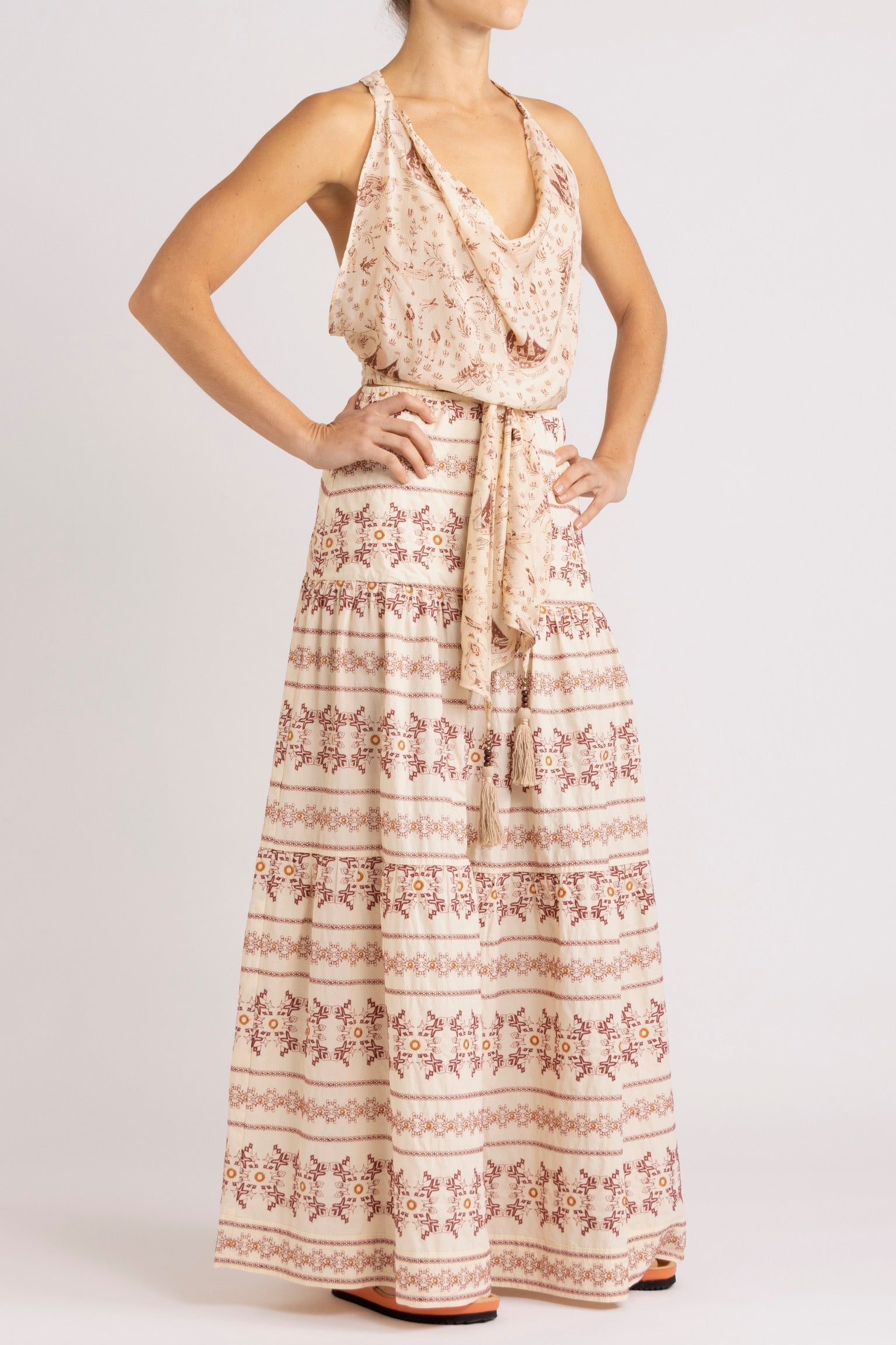 Ensemble - Sinclair Tie Top, Anouk Skirt & Hawn Slide