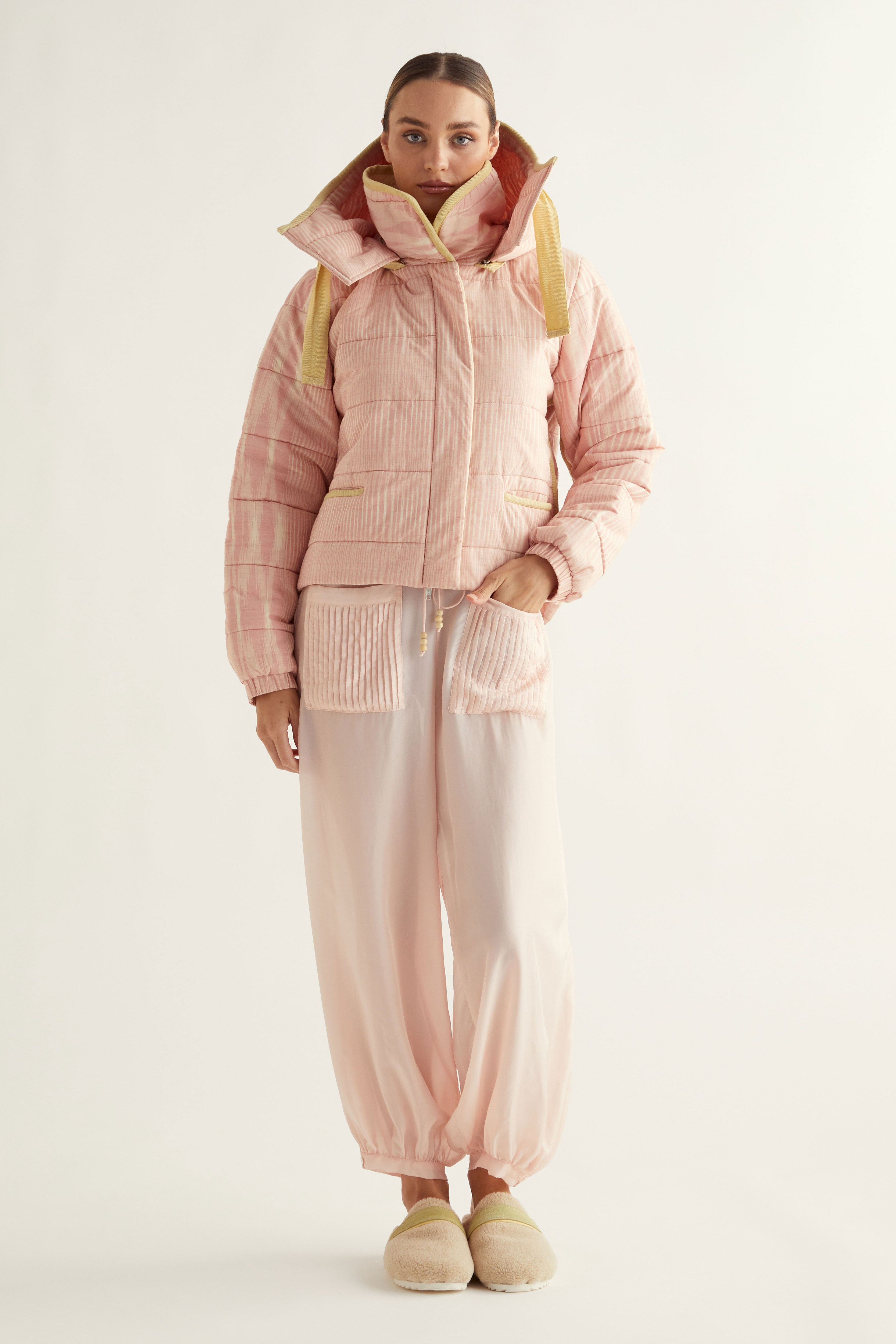 Ted Faux Shearling & Nubuck Slide