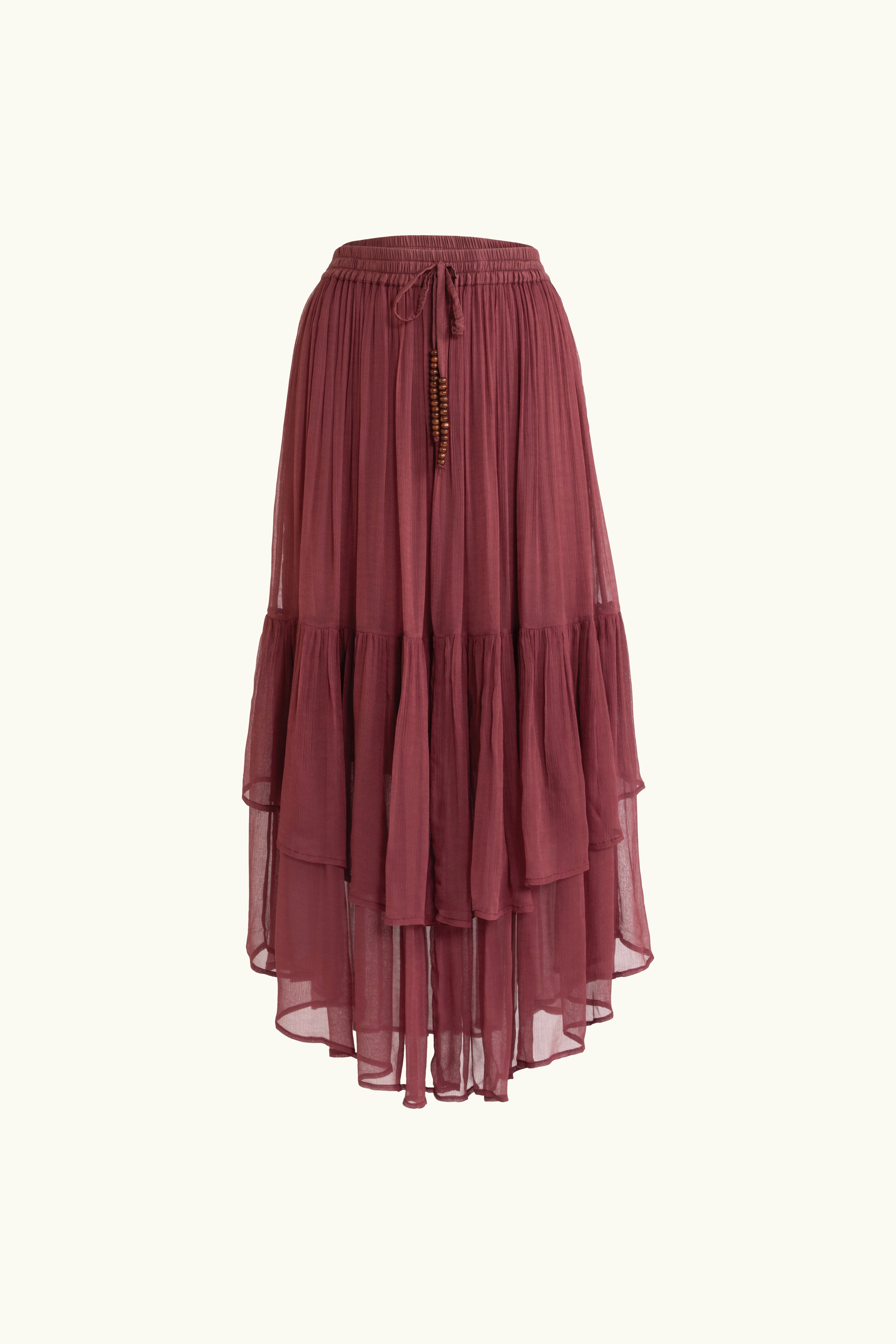 スカート Asymmetric Tiered Cotton-Voile Skirt Asymmetric Tiered Cotton-voile Skirt | ♡herliptoこれくしょん♡