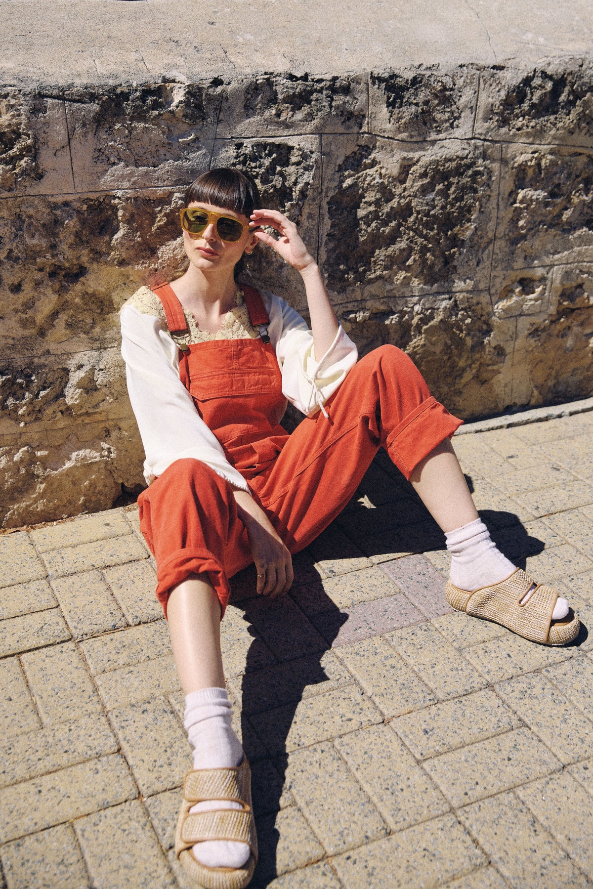 Melina Cotton Twill Overalls