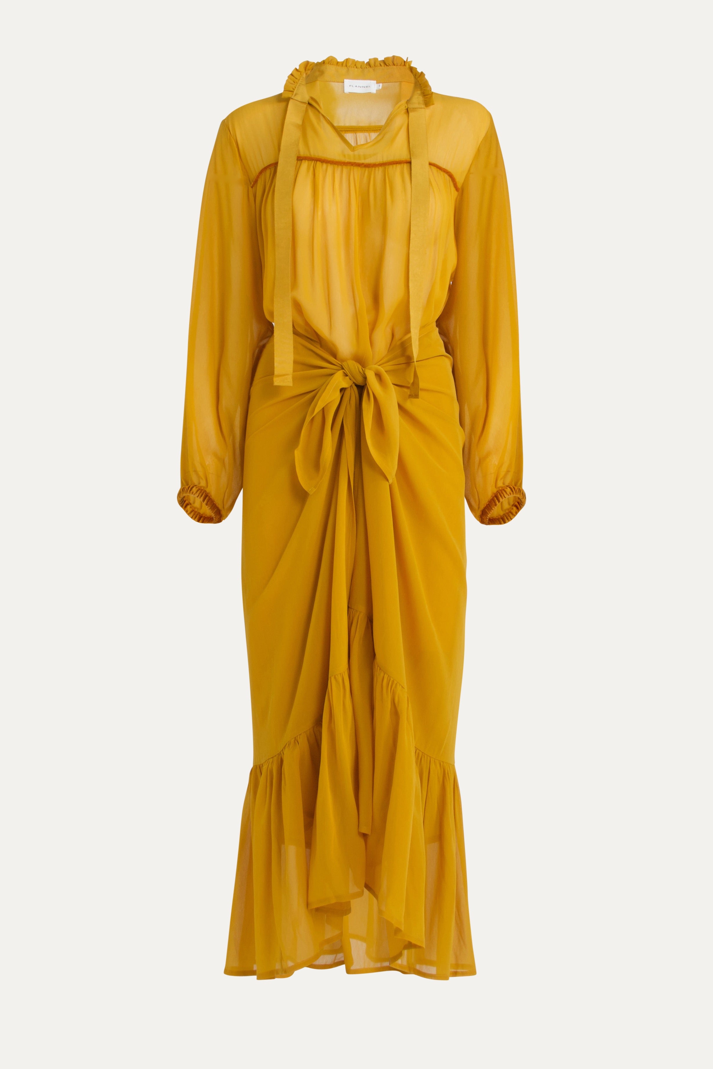 Tobi Chiffon Wrap Skirt Dress