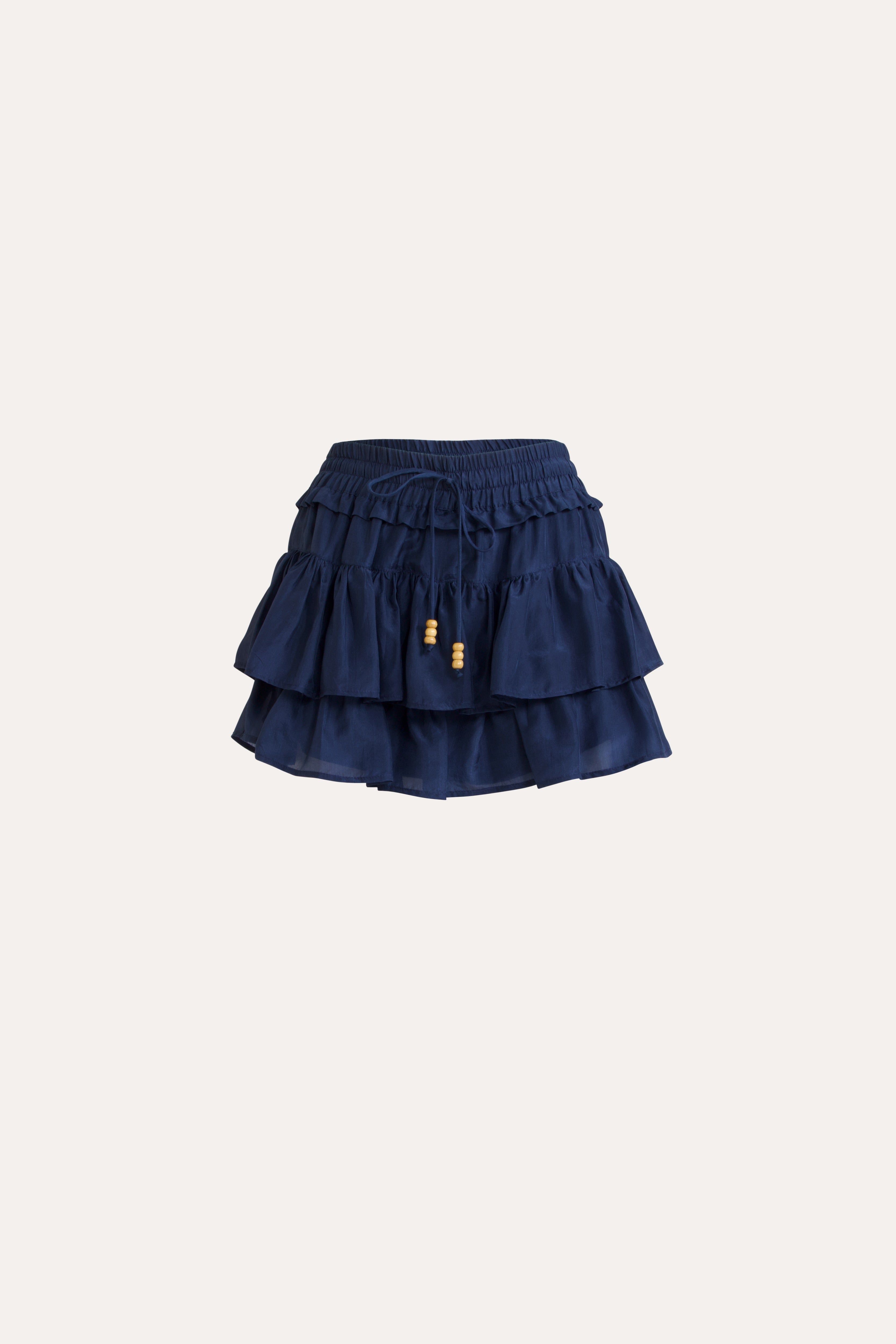 Eliza Silk Frill Shorts