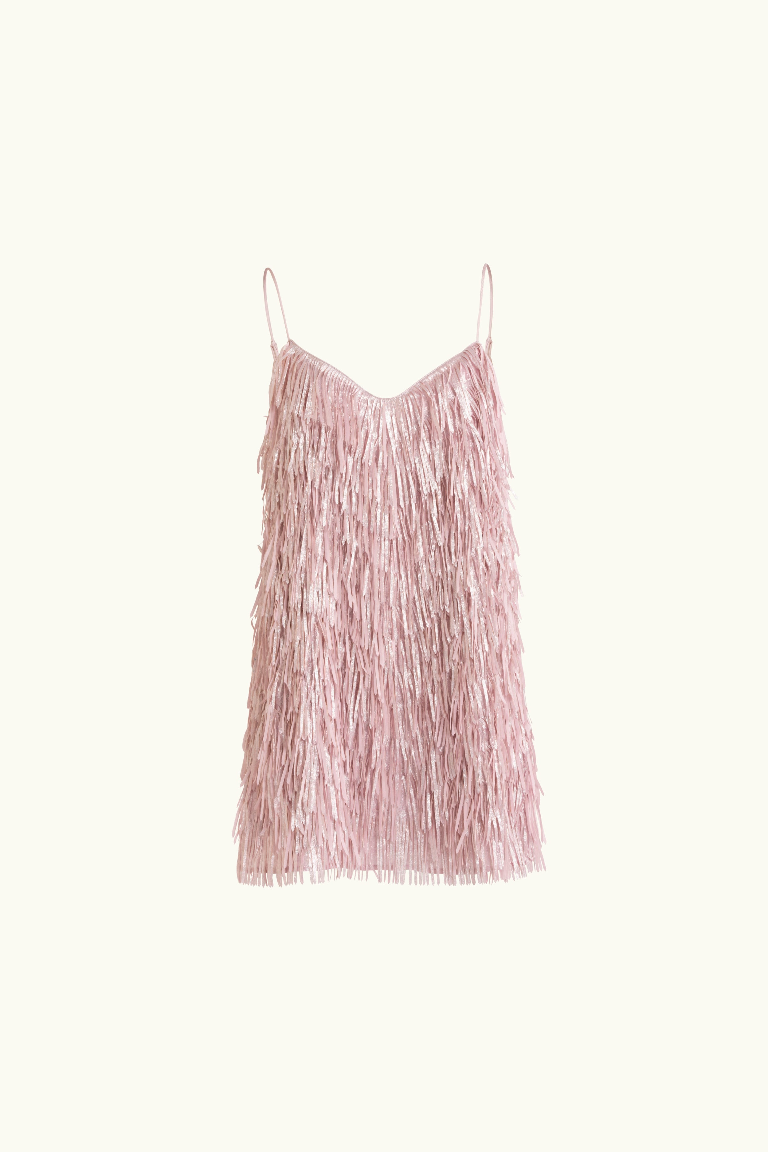 Anna Mae Metallic Tassel Short Dress