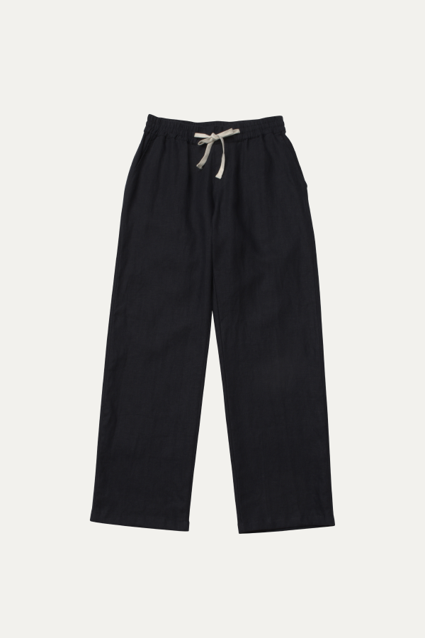 Elijah Straight Leg Linen Pant