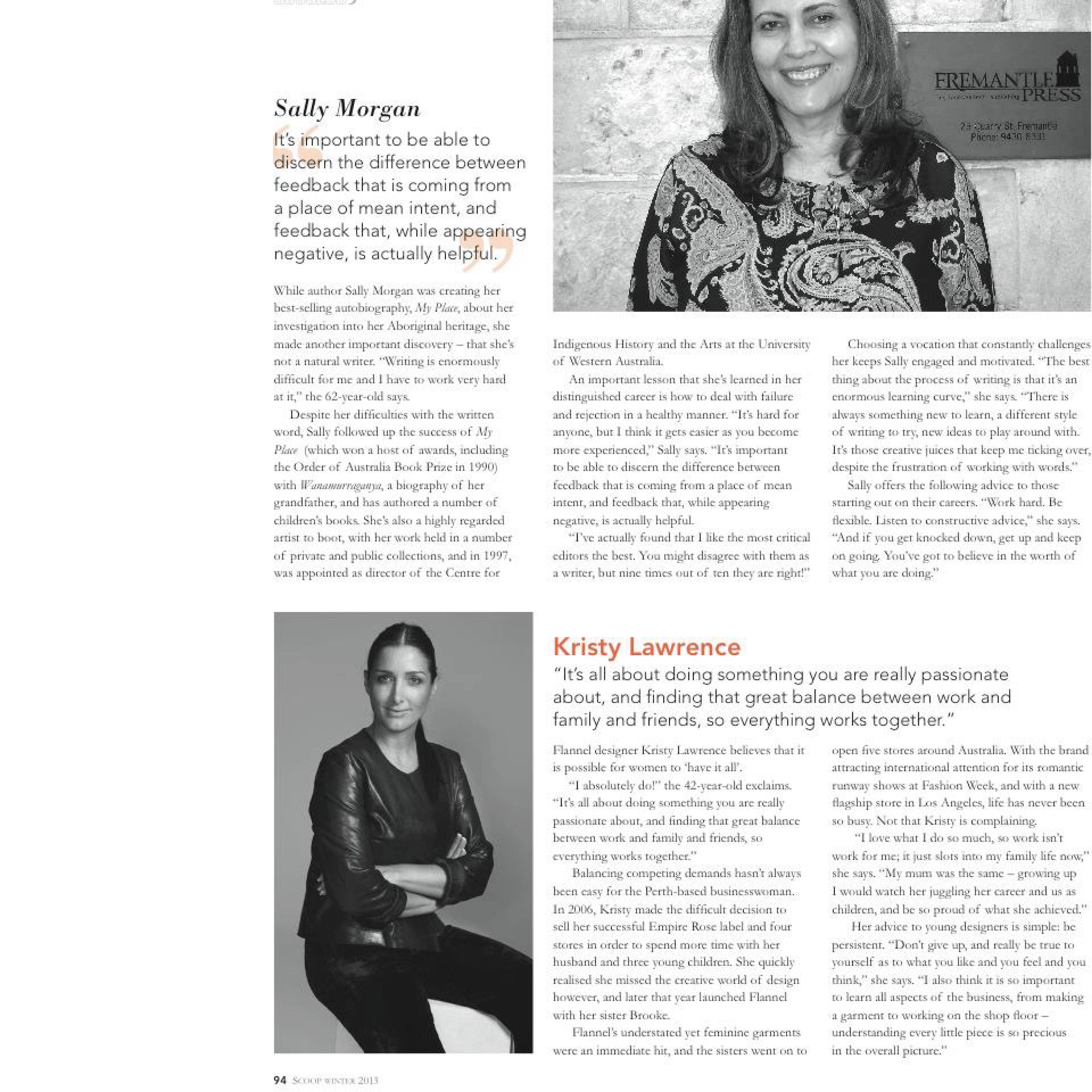 FLANNEL Editorial clippings