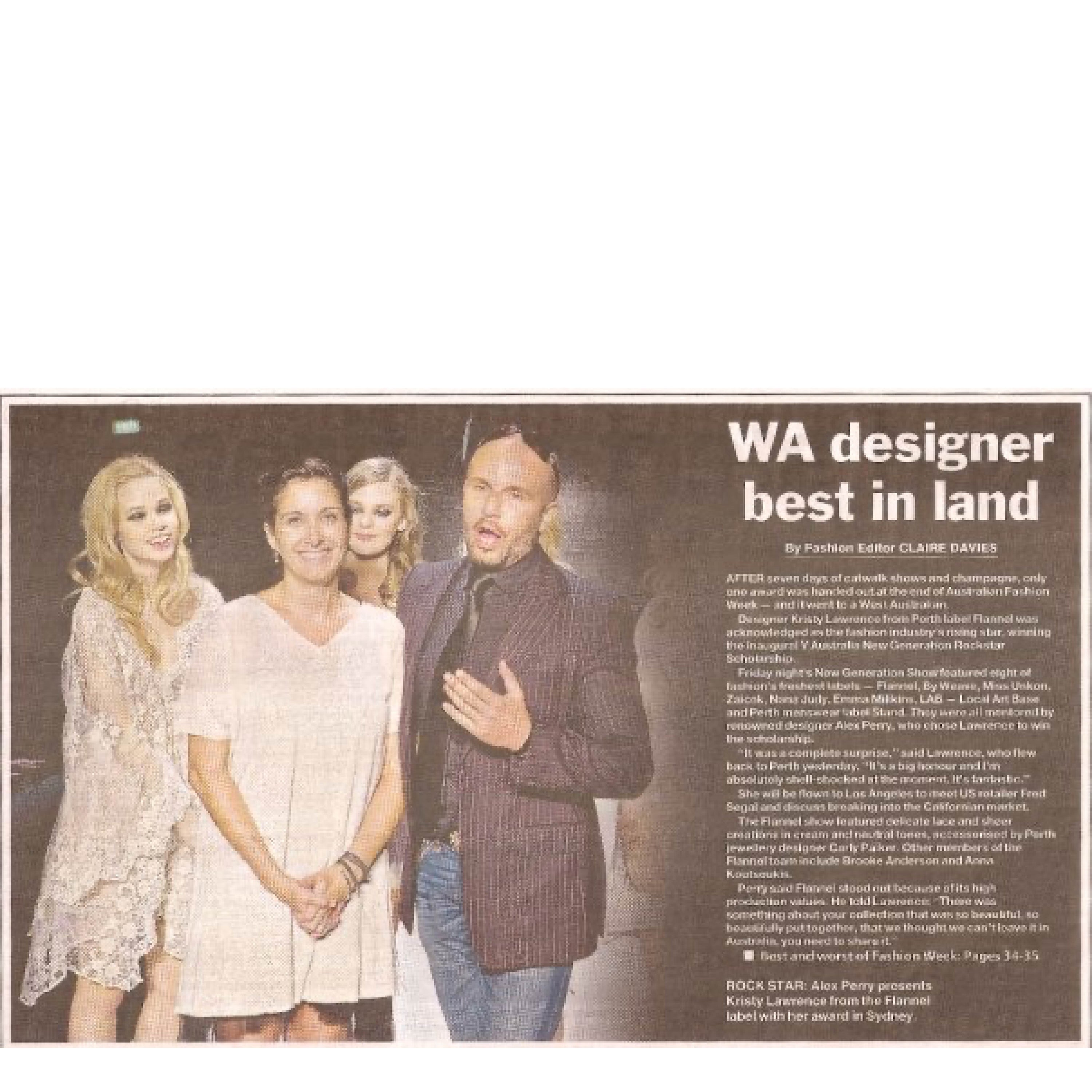 FLANNEL Editorial clippings