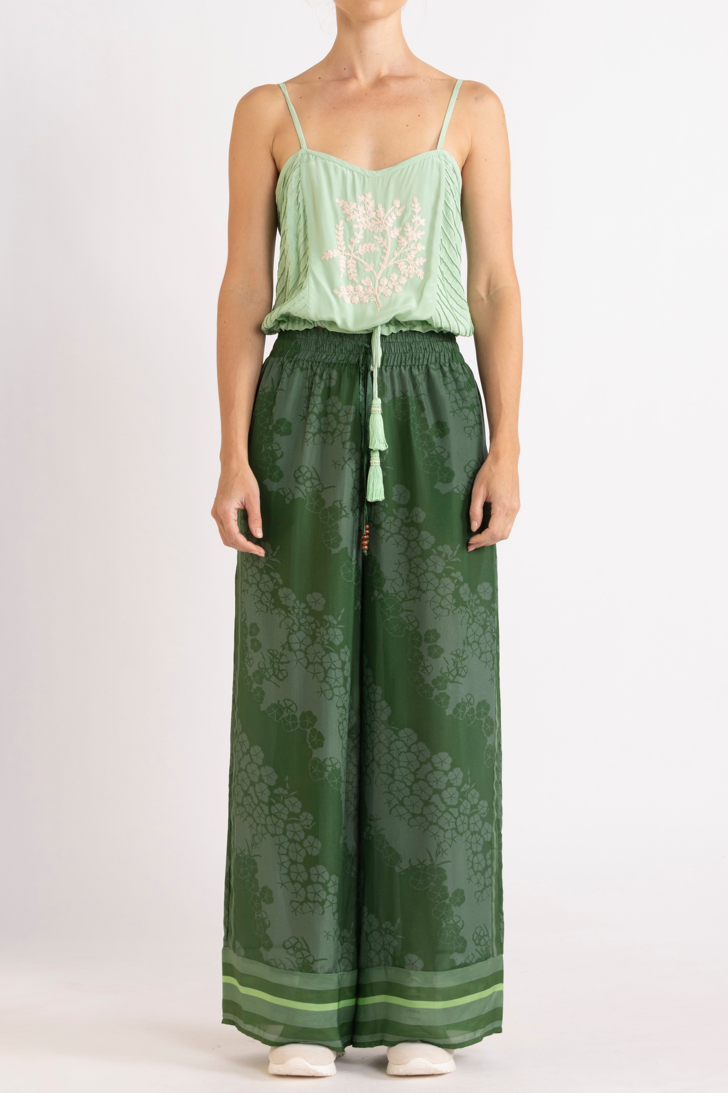 Arden Printed Silk Pant
