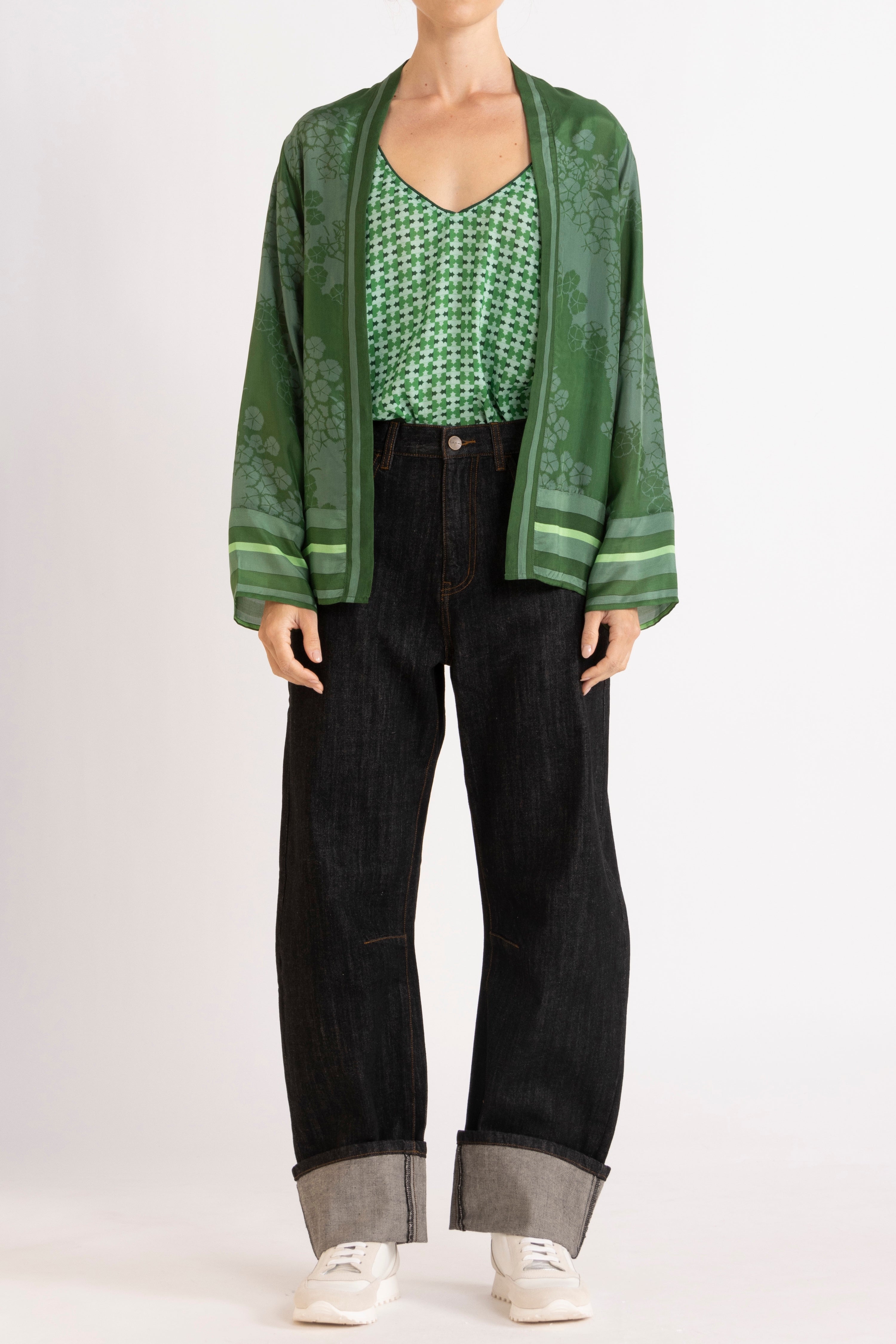 Arden Printed Silk Jacket