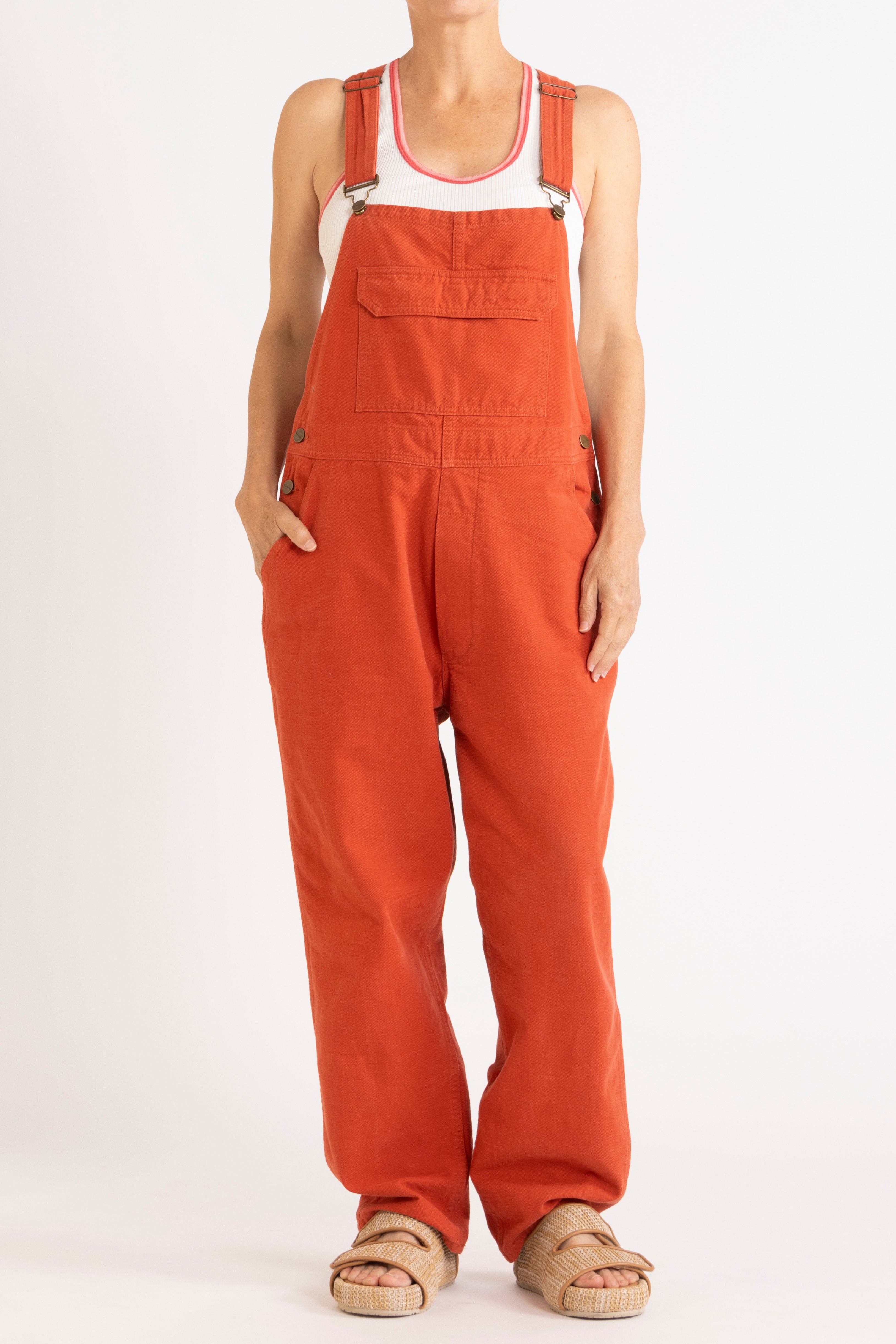 Melina Cotton Twill Overalls