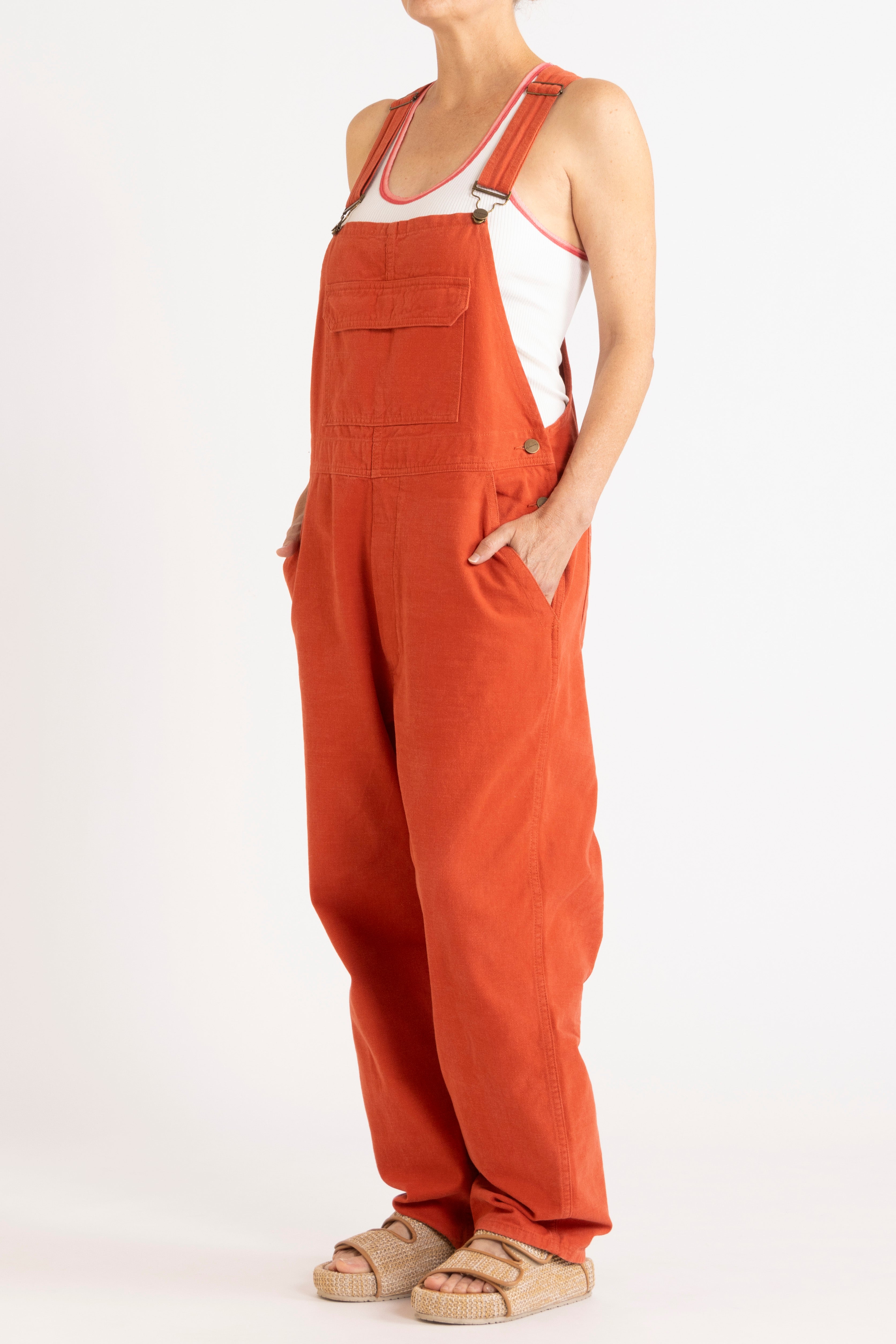 Melina Cotton Twill Overalls