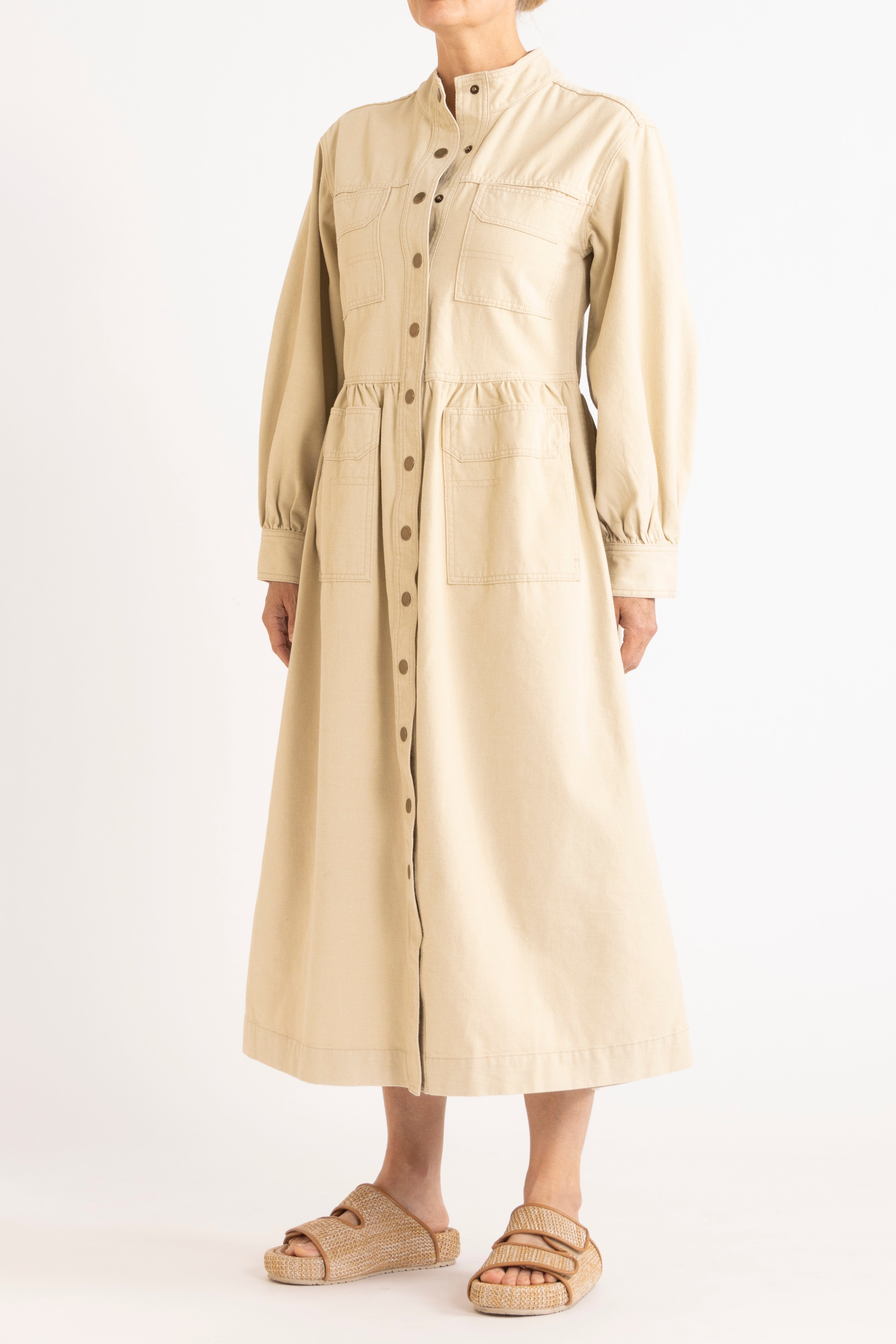 Melina Cotton Twill Dress