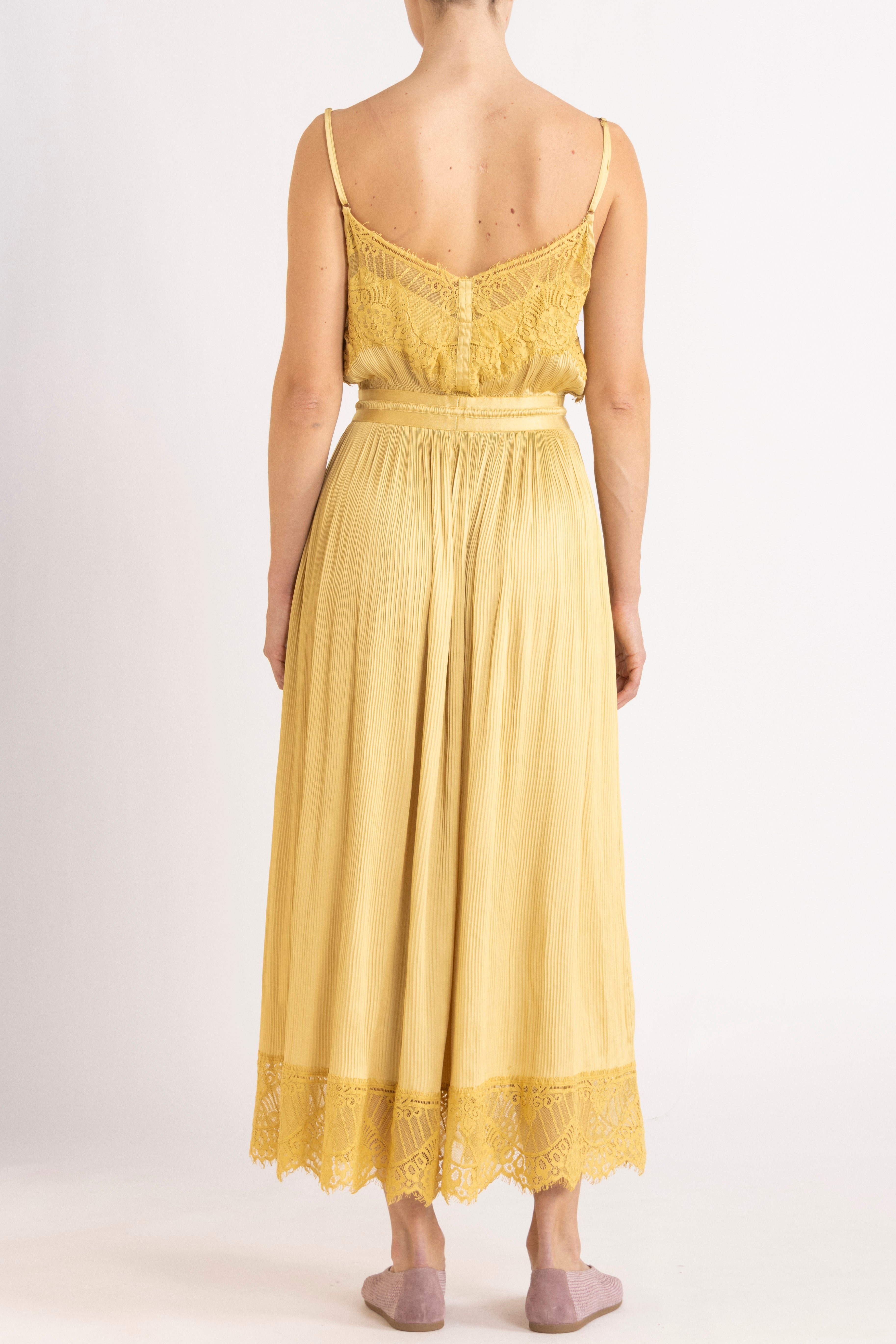 Valerie Lace Pleat Cami Dress