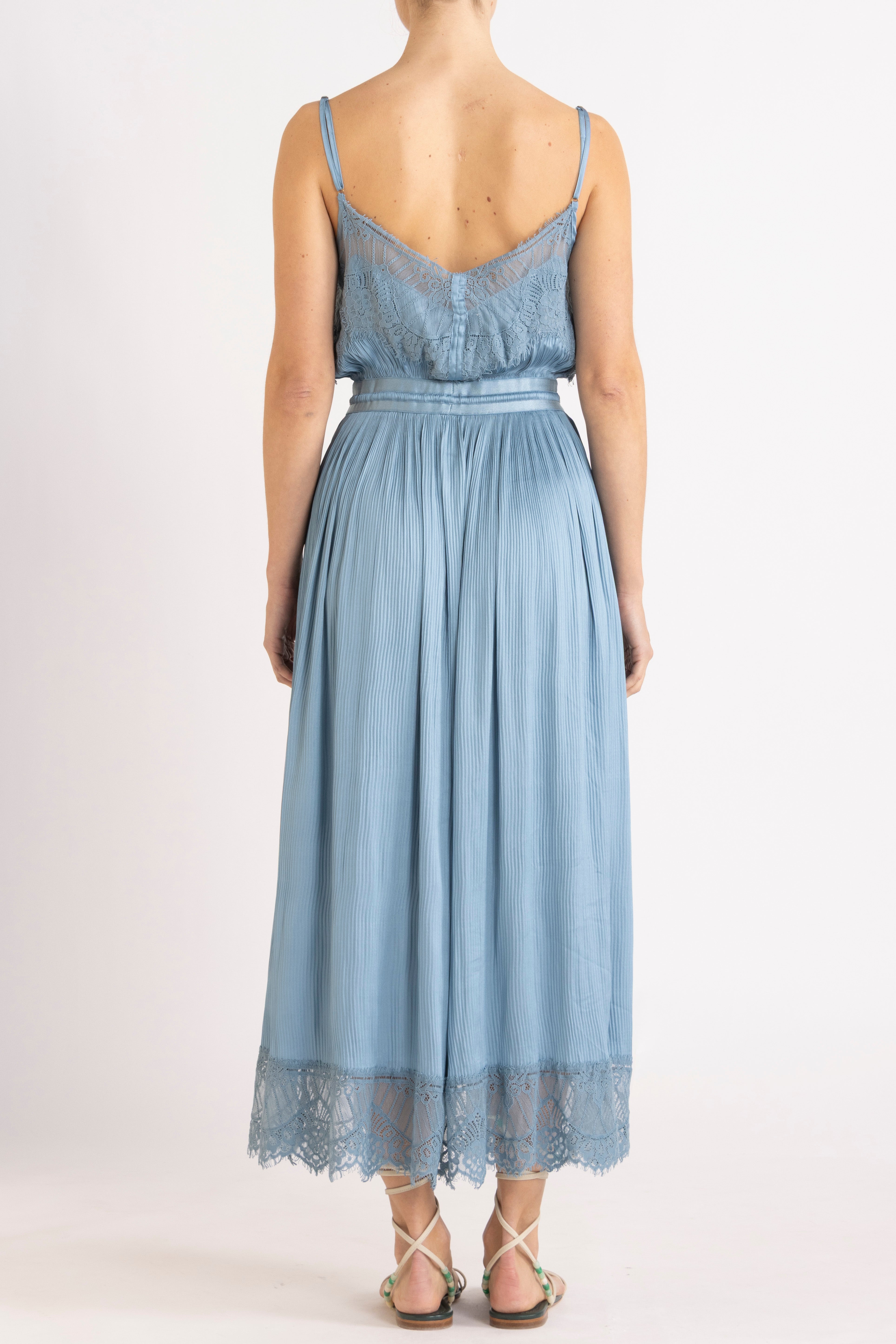 Valerie Lace Pleat Cami Dress