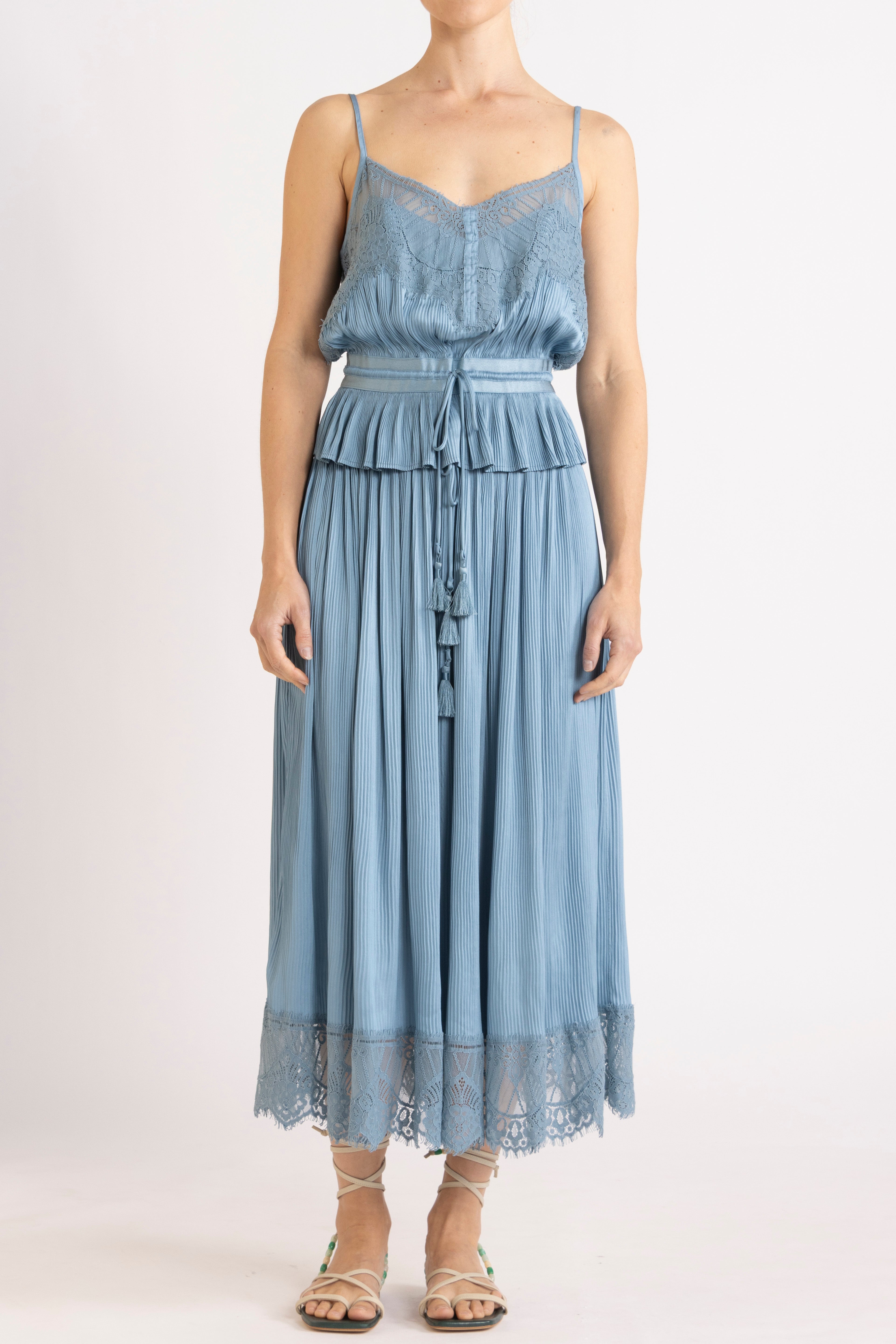 Valerie Lace Pleat Skirt